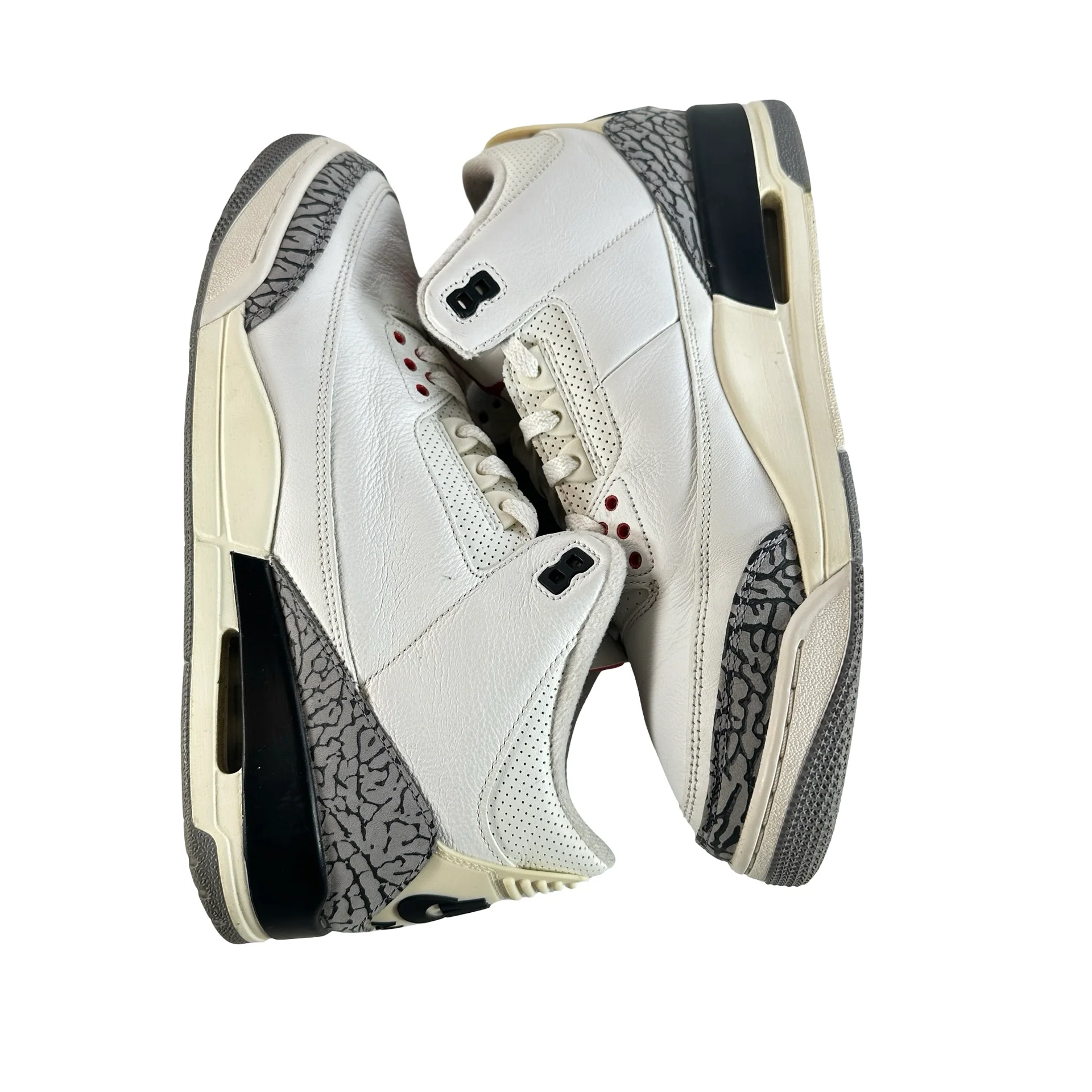 DN3707 100 Jordan 3 Retro White Cement Reimagined [USED] - 11.5 M (Used19) - Image 4