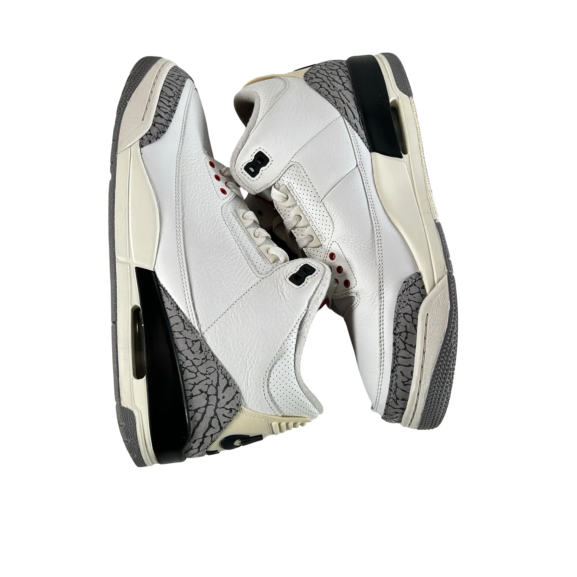DN3707 100 Jordan 3 Retro White Cement Reimagined [USED] - 11 M (Used6) (No Box6) - Image 4