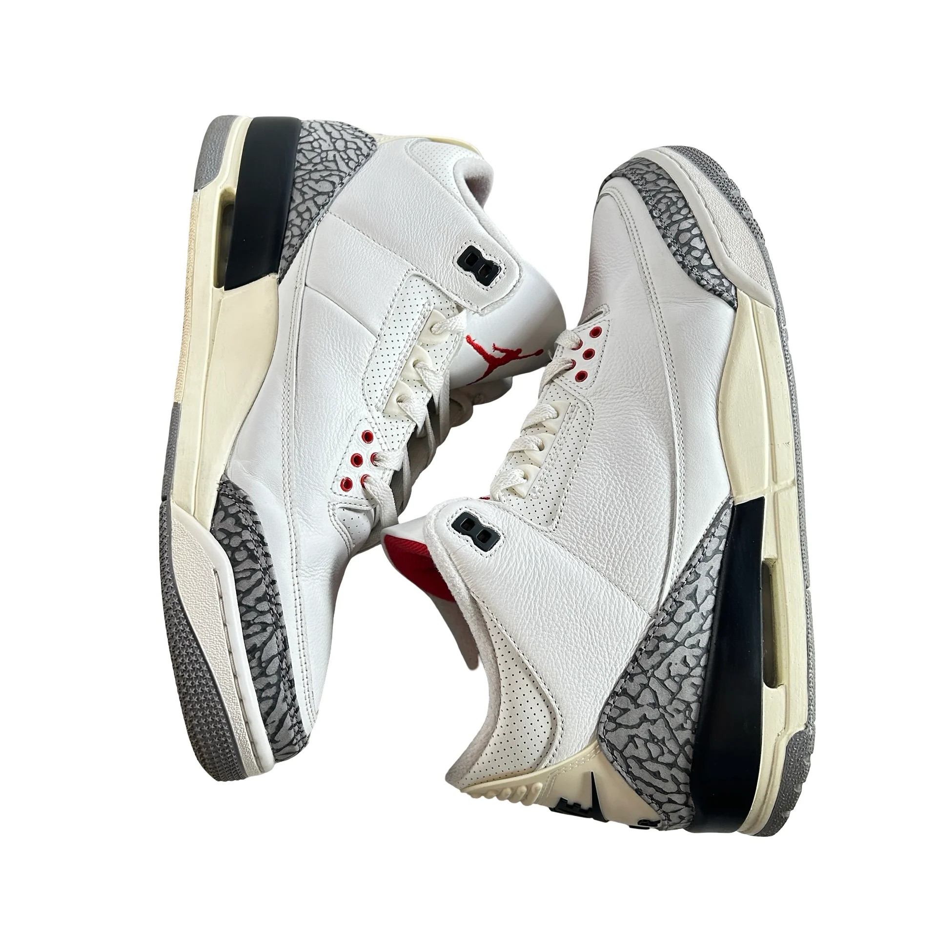 DN3707 100 Jordan 3 Retro White Cement Reimagined [USED] - 12.5 M (Used8) - Image 4