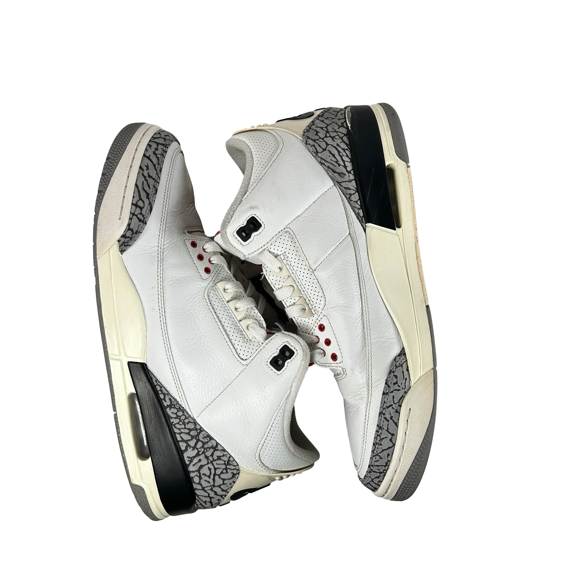 DN3707 100 Jordan 3 Retro White Cement Reimagined [USED] - 12 M (Used12) - Image 4
