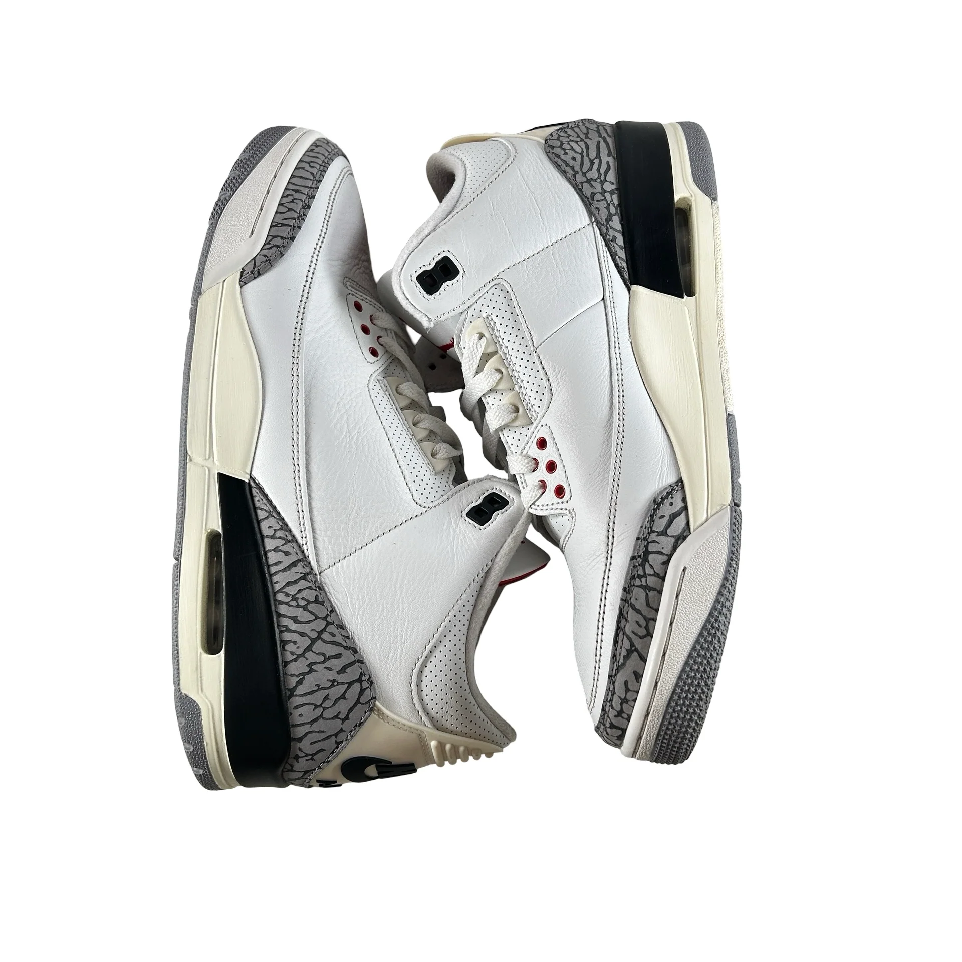 DN3707 100 Jordan 3 Retro White Cement Reimagined [USED] - 12 M (Used6) (No Box6) - Image 4