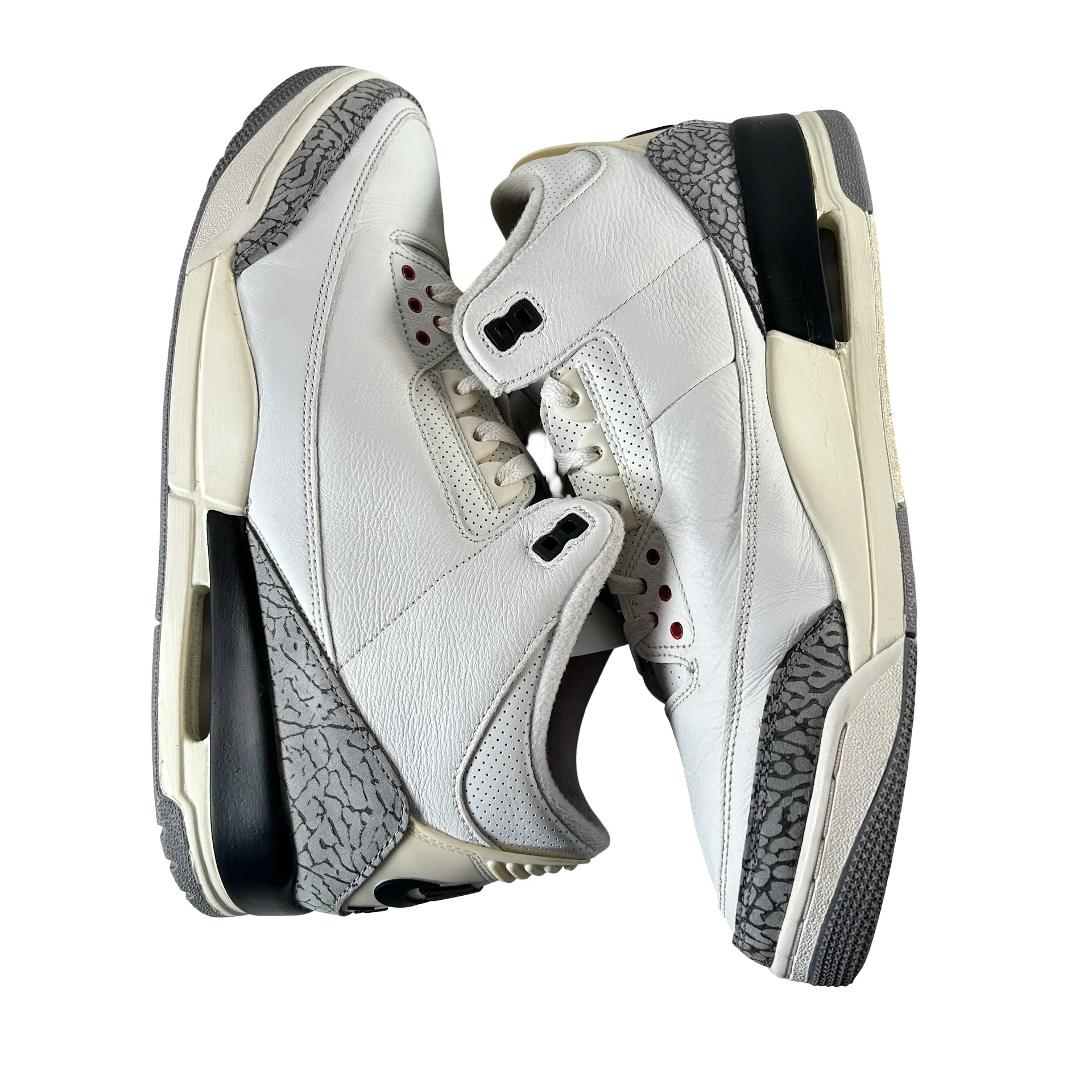 DN3707 100 Jordan 3 Retro White Cement Reimagined [USED] - 13 M (Used) (Replace Box) - Image 4