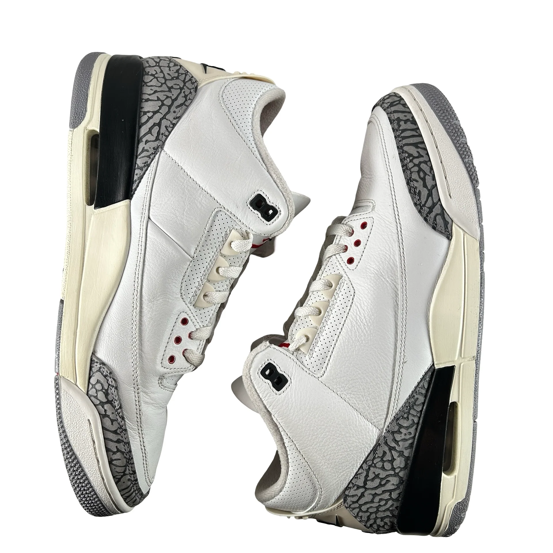 DN3707 100 Jordan 3 Retro White Cement Reimagined [USED] - 13 M (Used8) - Image 4