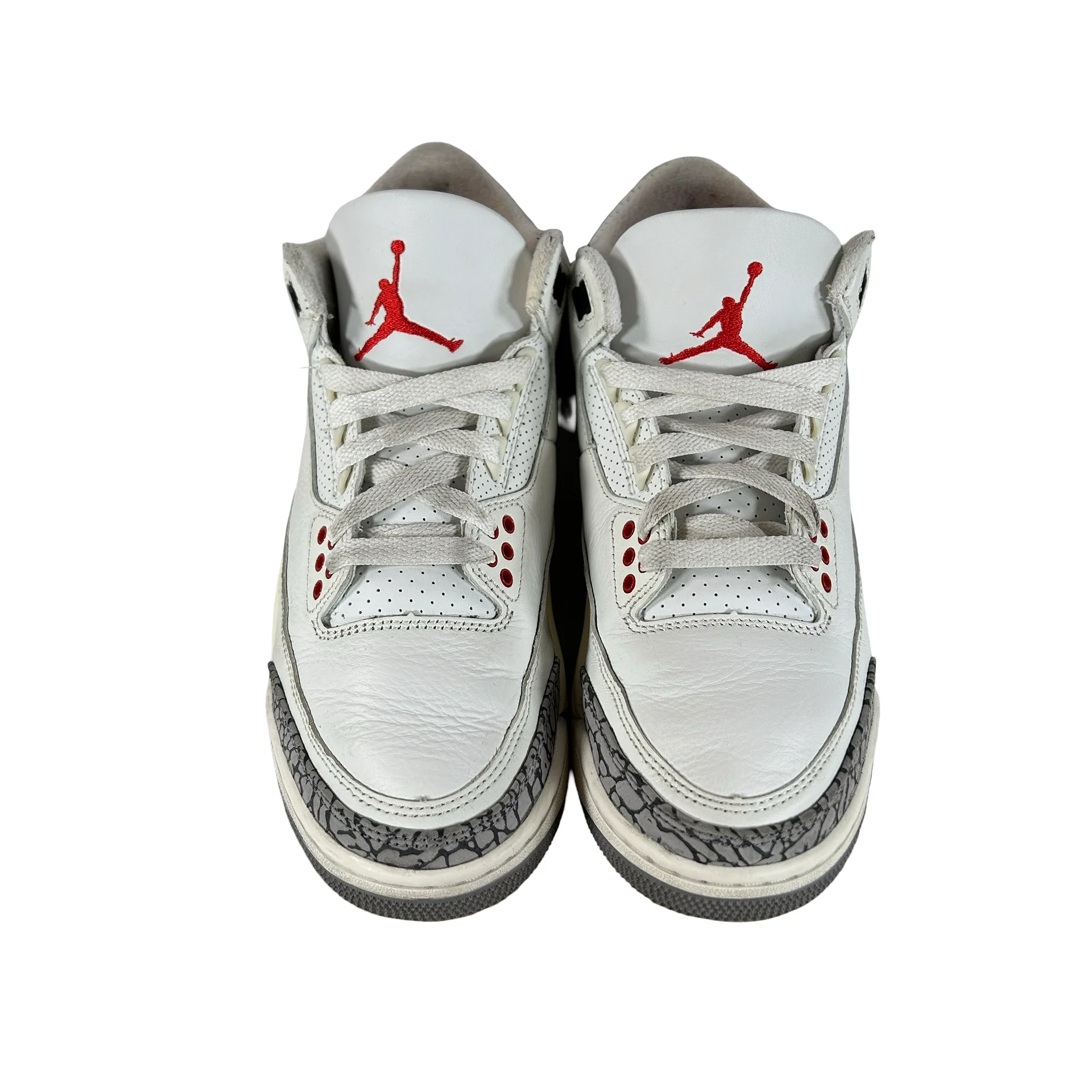 DN3707 100 Jordan 3 Retro White Cement Reimagined [USED] - 5.5 M (Used) (No Box) - Image 2