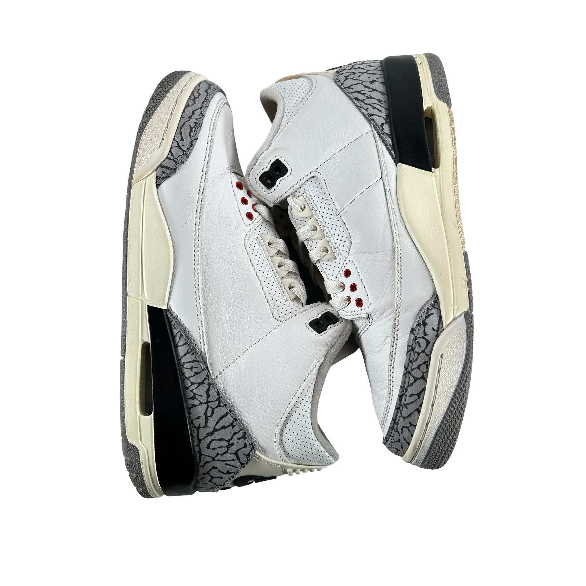 DN3707 100 Jordan 3 Retro White Cement Reimagined [USED] - 8.5 M (Used15) - Image 4
