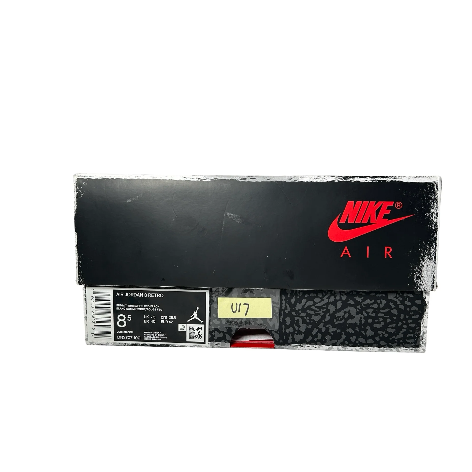 DN3707 100 Jordan 3 Retro White Cement Reimagined [USED] - 8.5 M (Used17) - Image 7