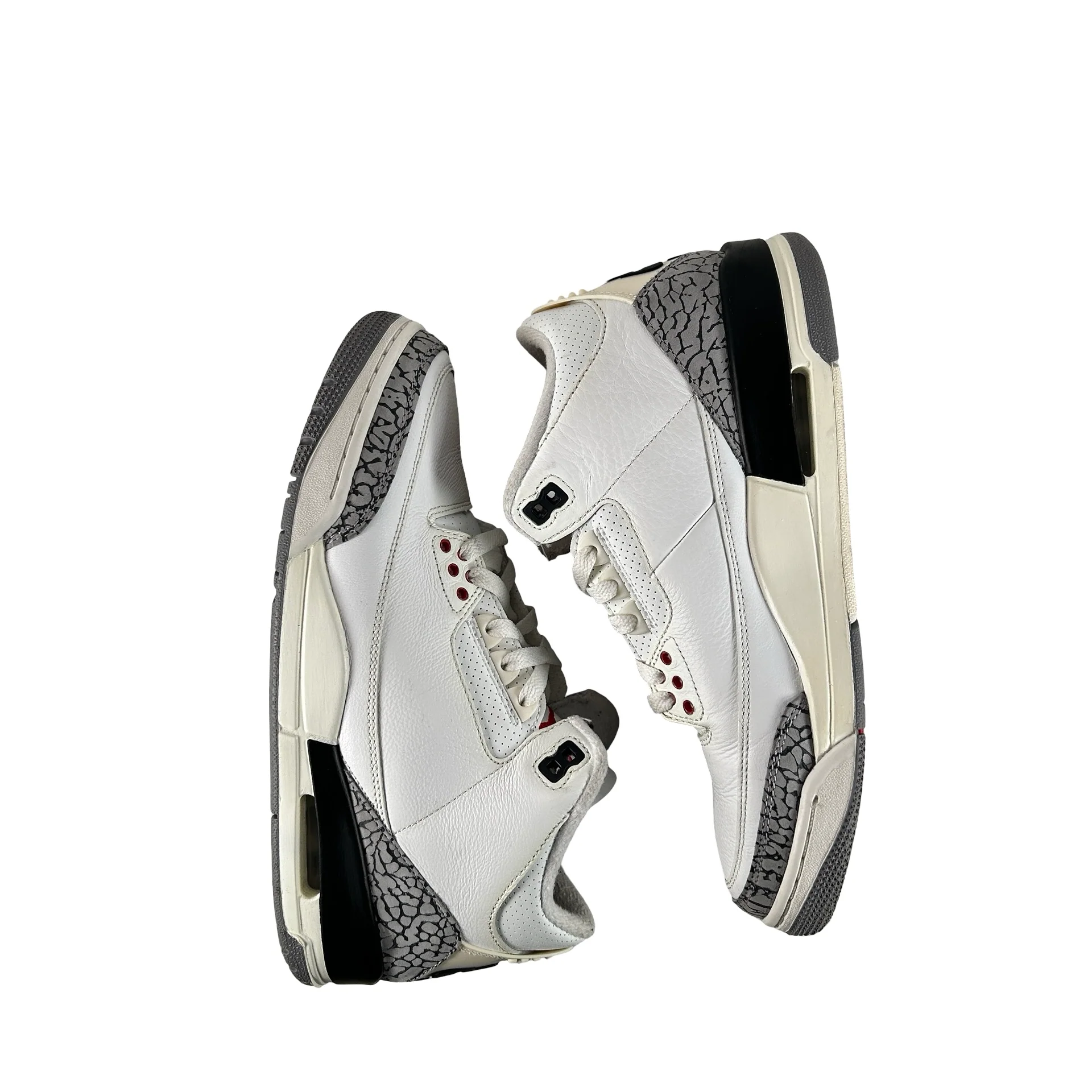 DN3707 100 Jordan 3 Retro White Cement Reimagined [USED] - 8.5 M (Used18) - Image 4
