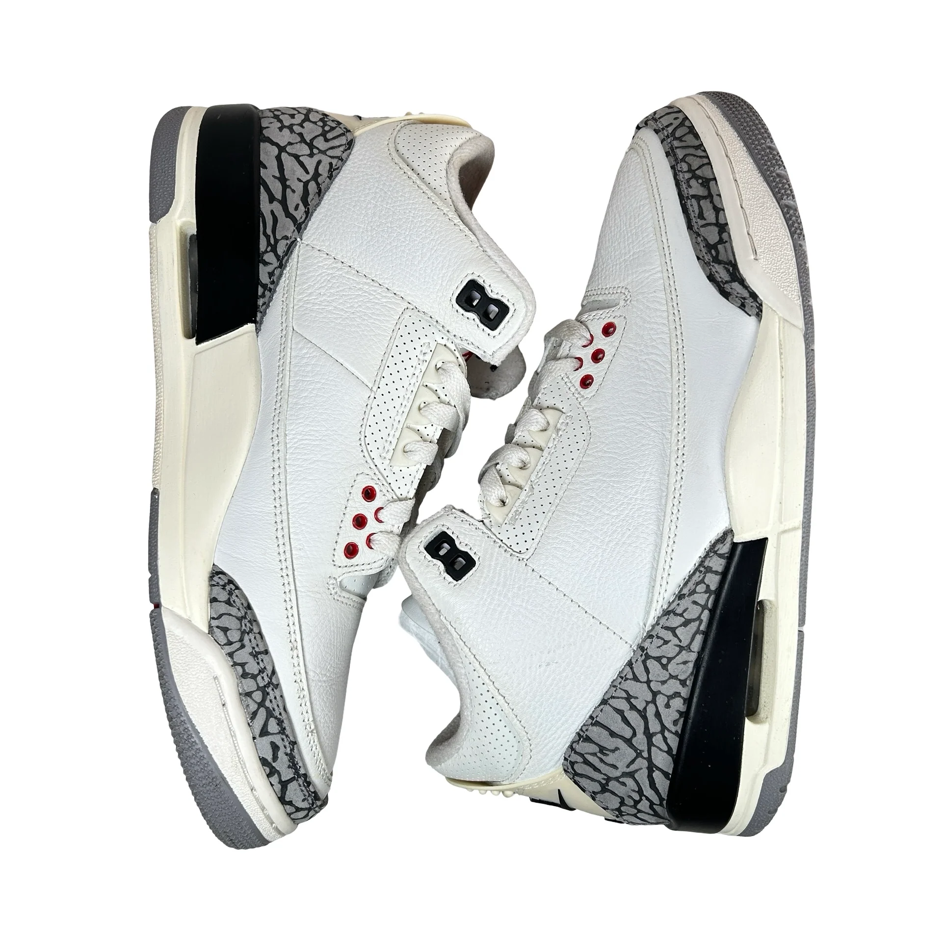 DN3707 100 Jordan 3 Retro White Cement Reimagined [USED] - 8 M (Used2) (Replace Box2) - Image 5