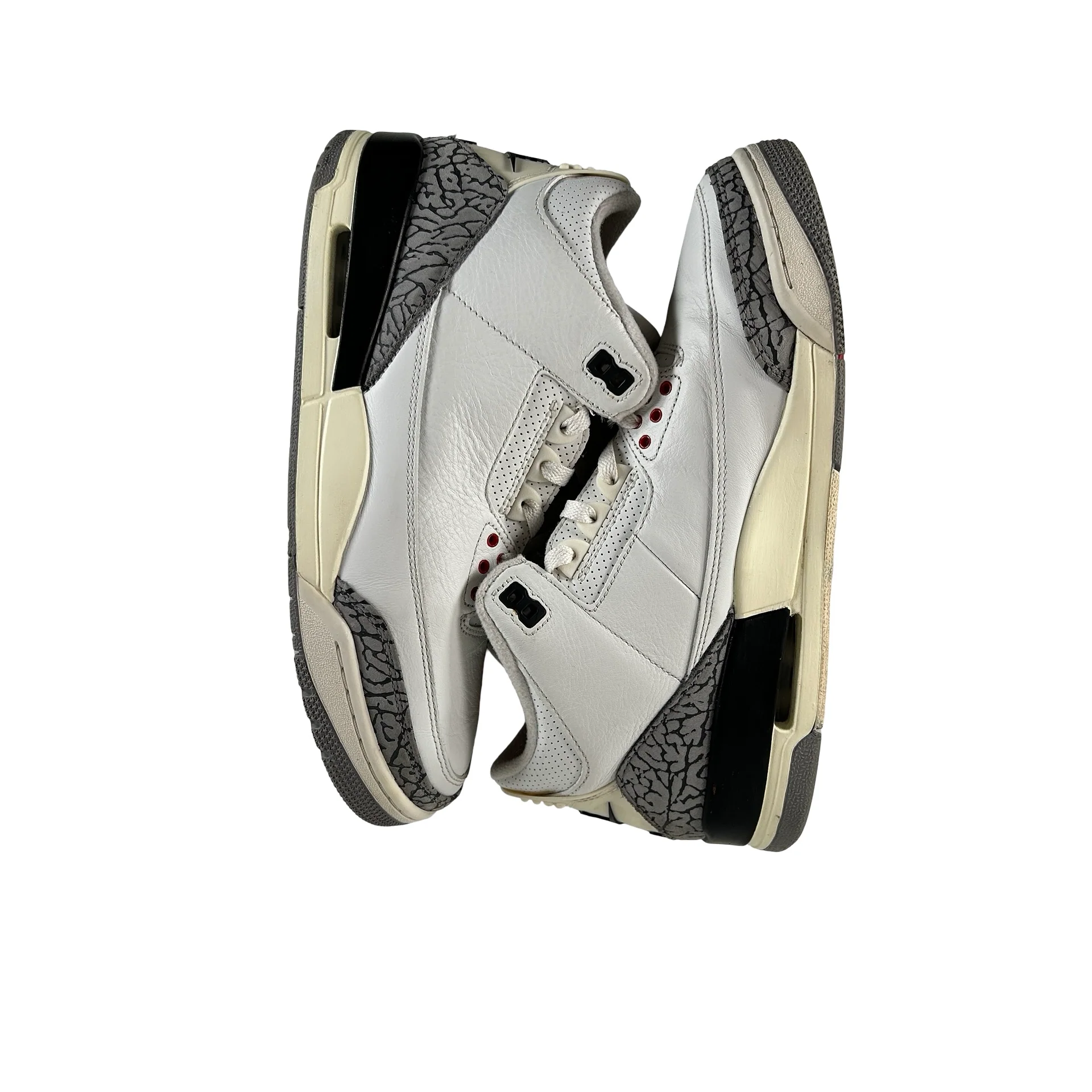 DN3707 100 Jordan 3 Retro White Cement Reimagined [USED] - 9.5 M (Used17) - Image 5