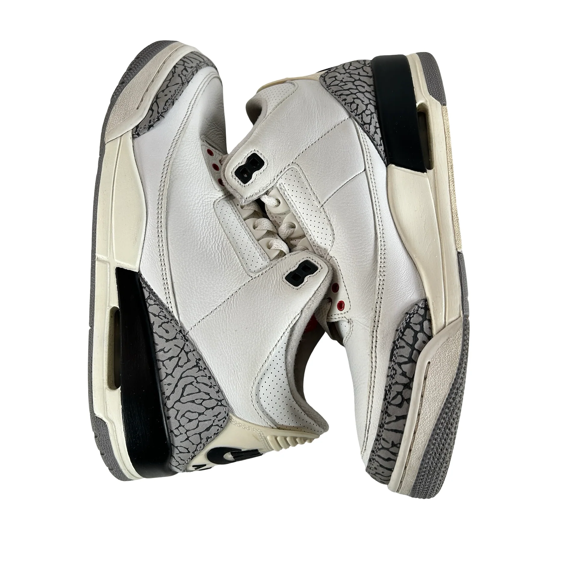 DN3707 100 Jordan 3 Retro White Cement Reimagined [USED] - 9.5 M (Used18) - Image 4