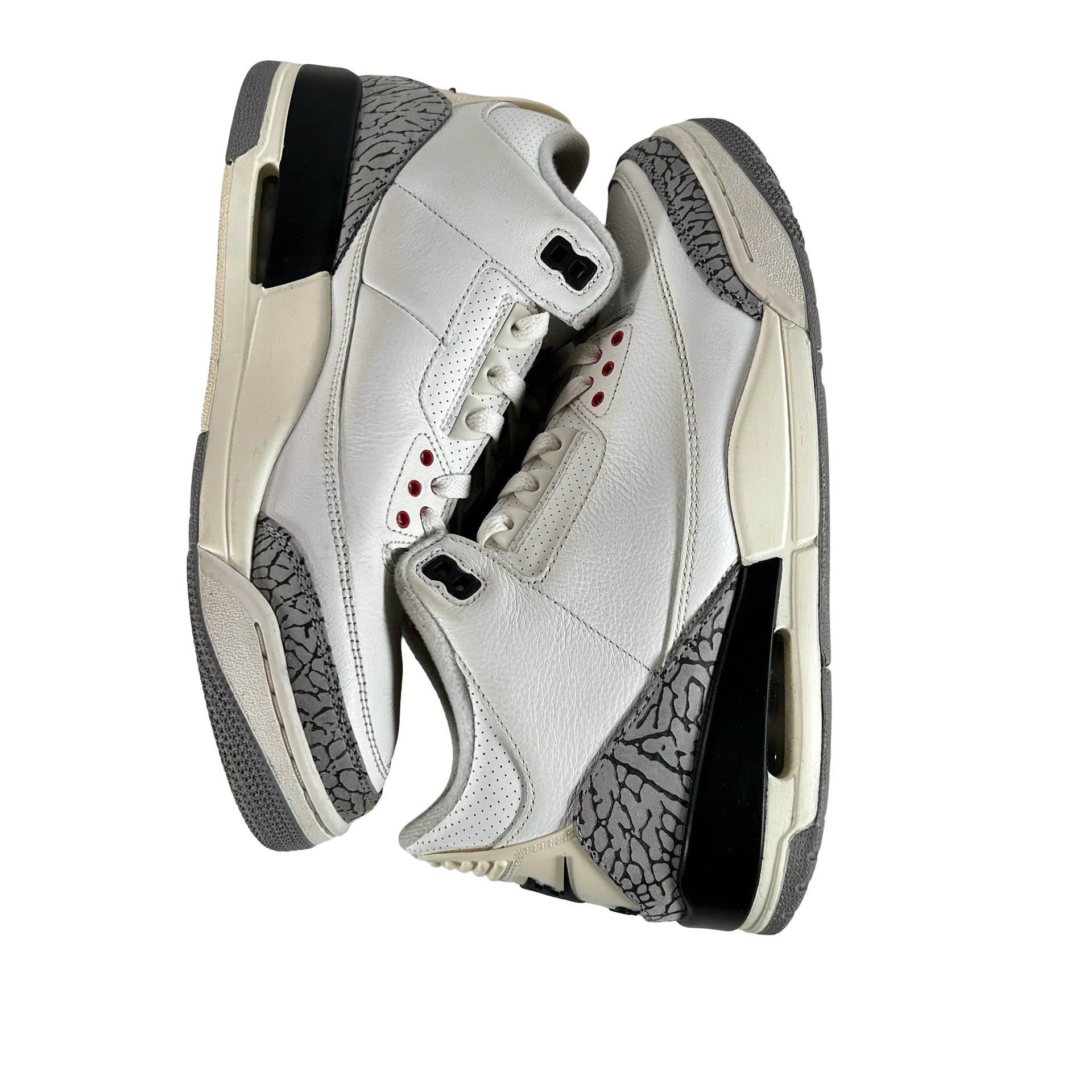 DN3707 100 Jordan 3 Retro White Cement Reimagined [USED] - 9.5 M (Used18) - Image 5