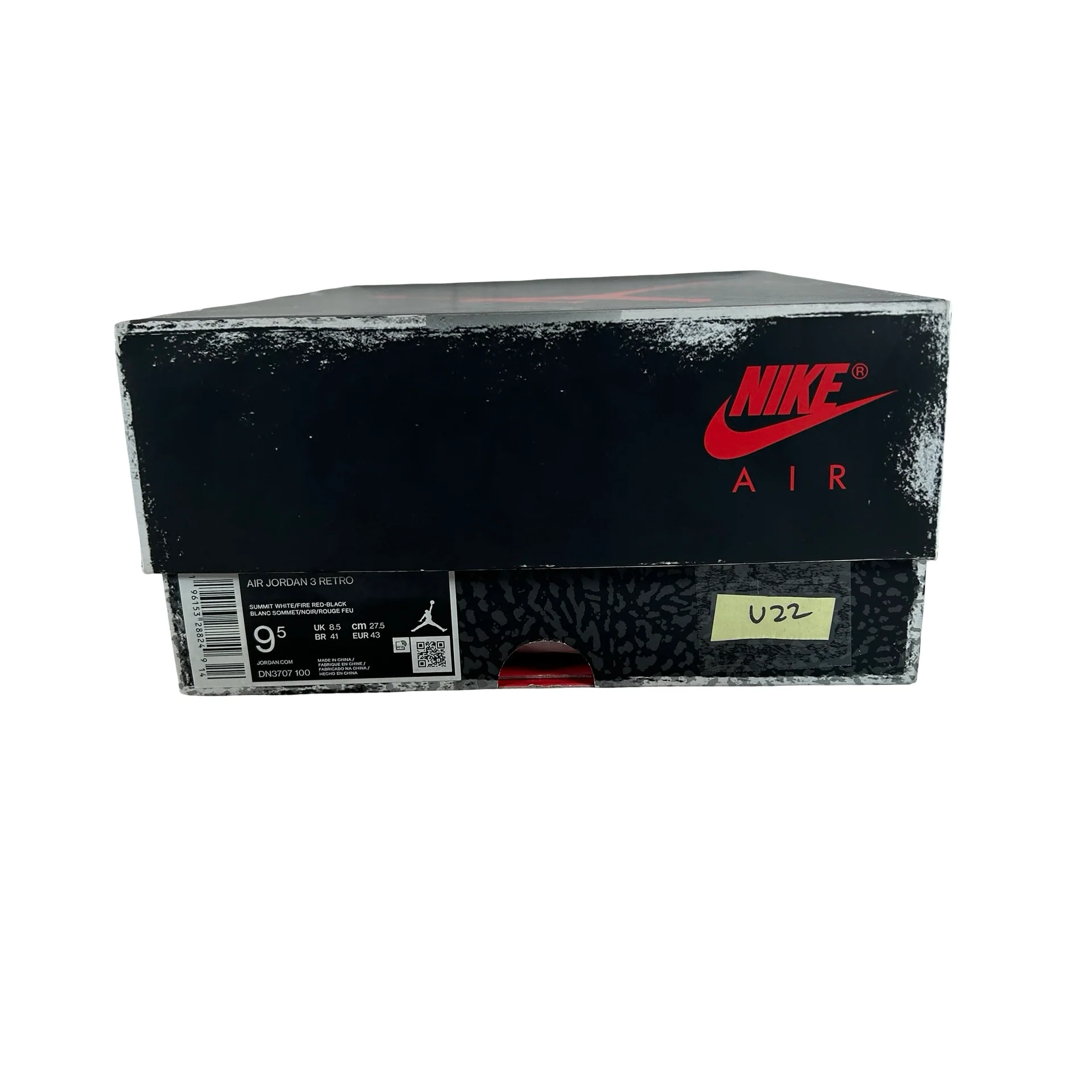 DN3707 100 Jordan 3 Retro White Cement Reimagined [USED] - 9.5 M (Used22) - Image 7