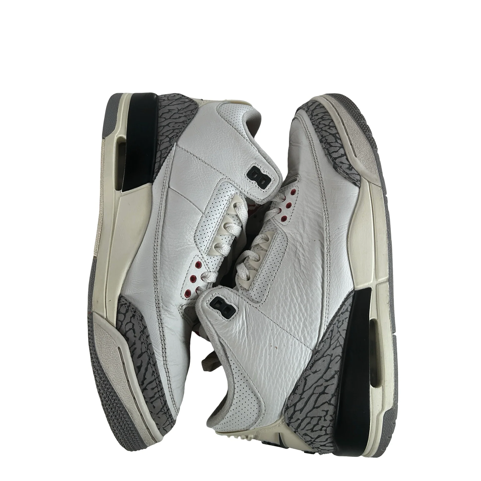 DN3707 100 Jordan 3 Retro White Cement Reimagined [USED] - 9.5 M (Used23) - Image 5