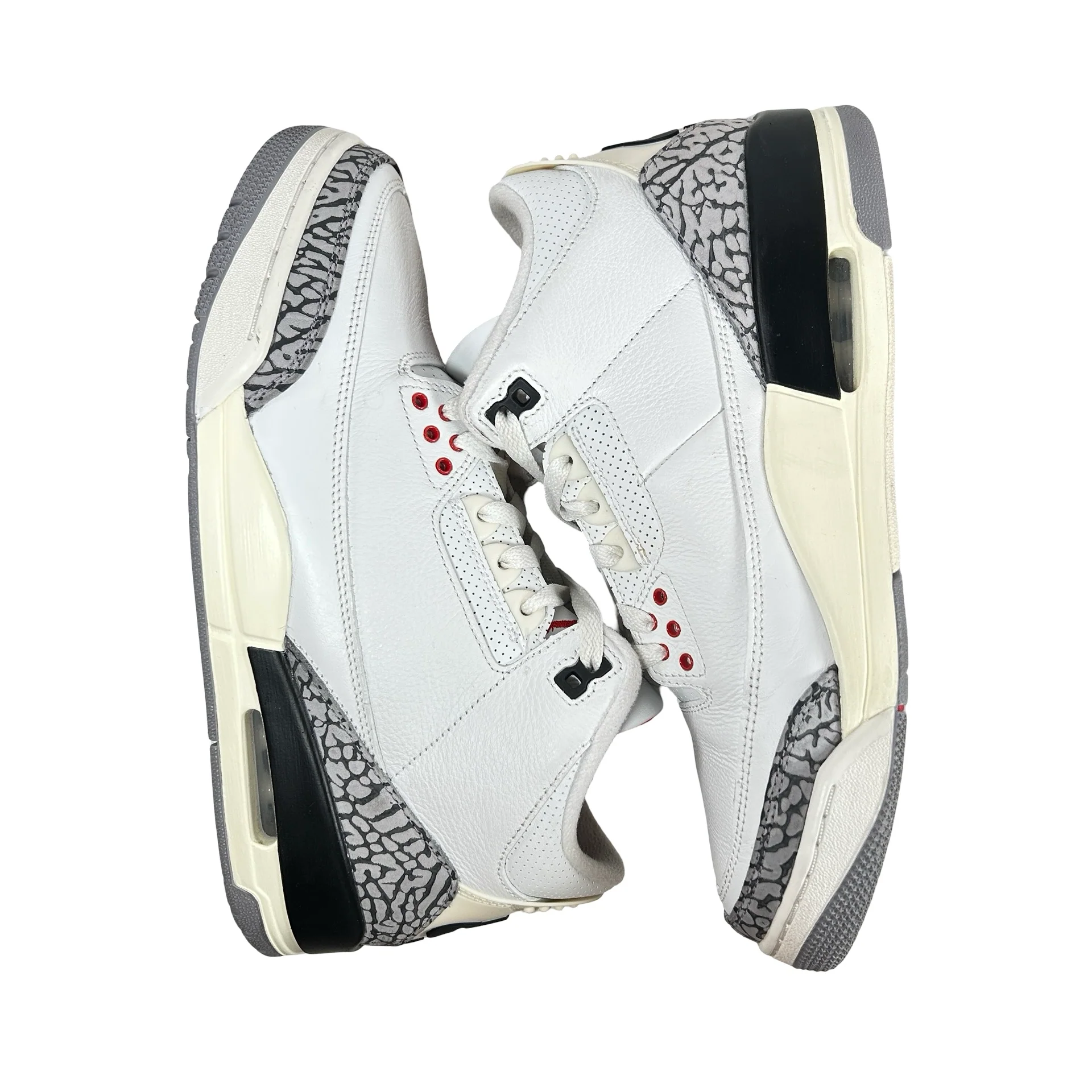 DN3707 100 Jordan 3 Retro White Cement Reimagined [USED] - 9.5 M (VNDS) - Image 4