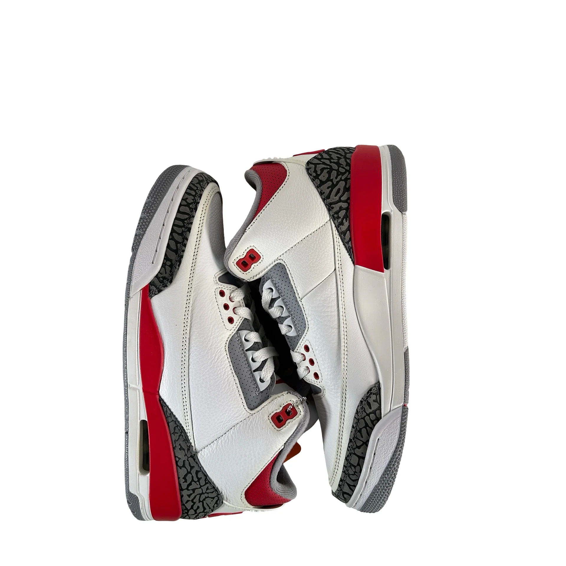 DN3707 160 Jordan 3 Retro Fire Red (2022) - 8 M (Yellowing) (Replace Box) - Image 4