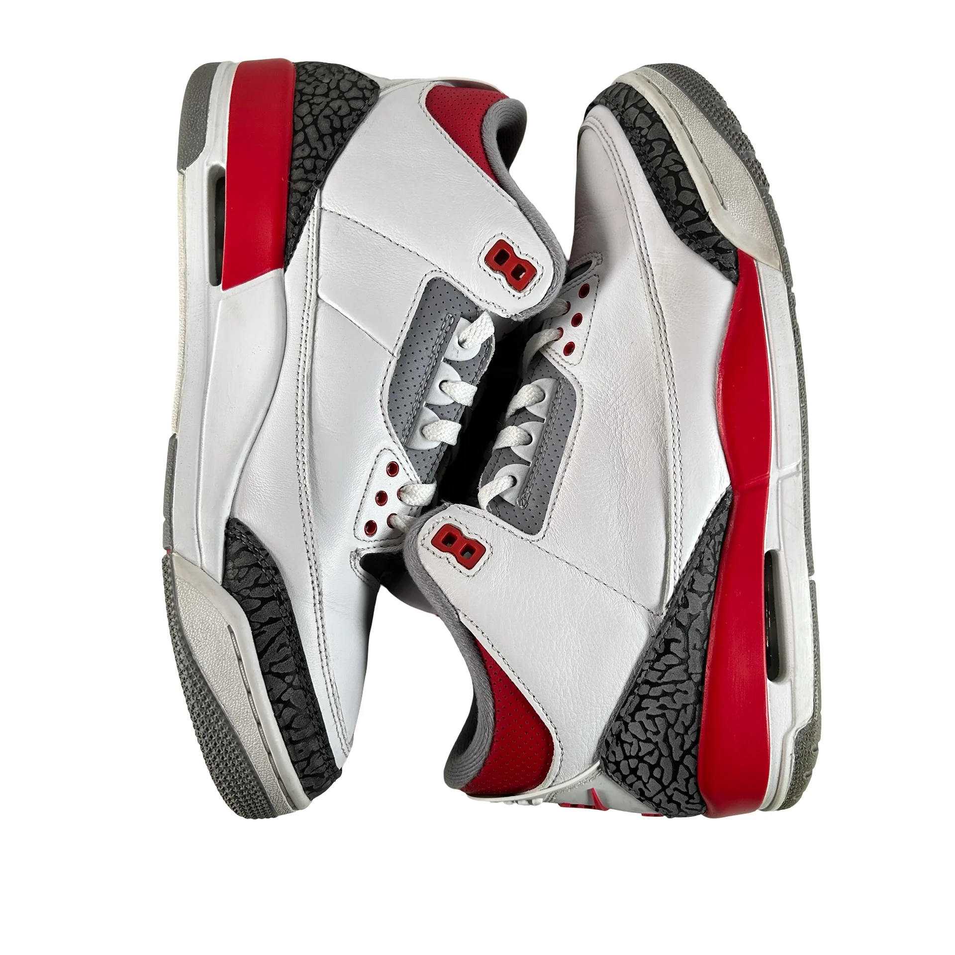 DN3707 160 Jordan 3 Retro Fire Red (2022) [USED] - 10 M (Used7) - Image 4