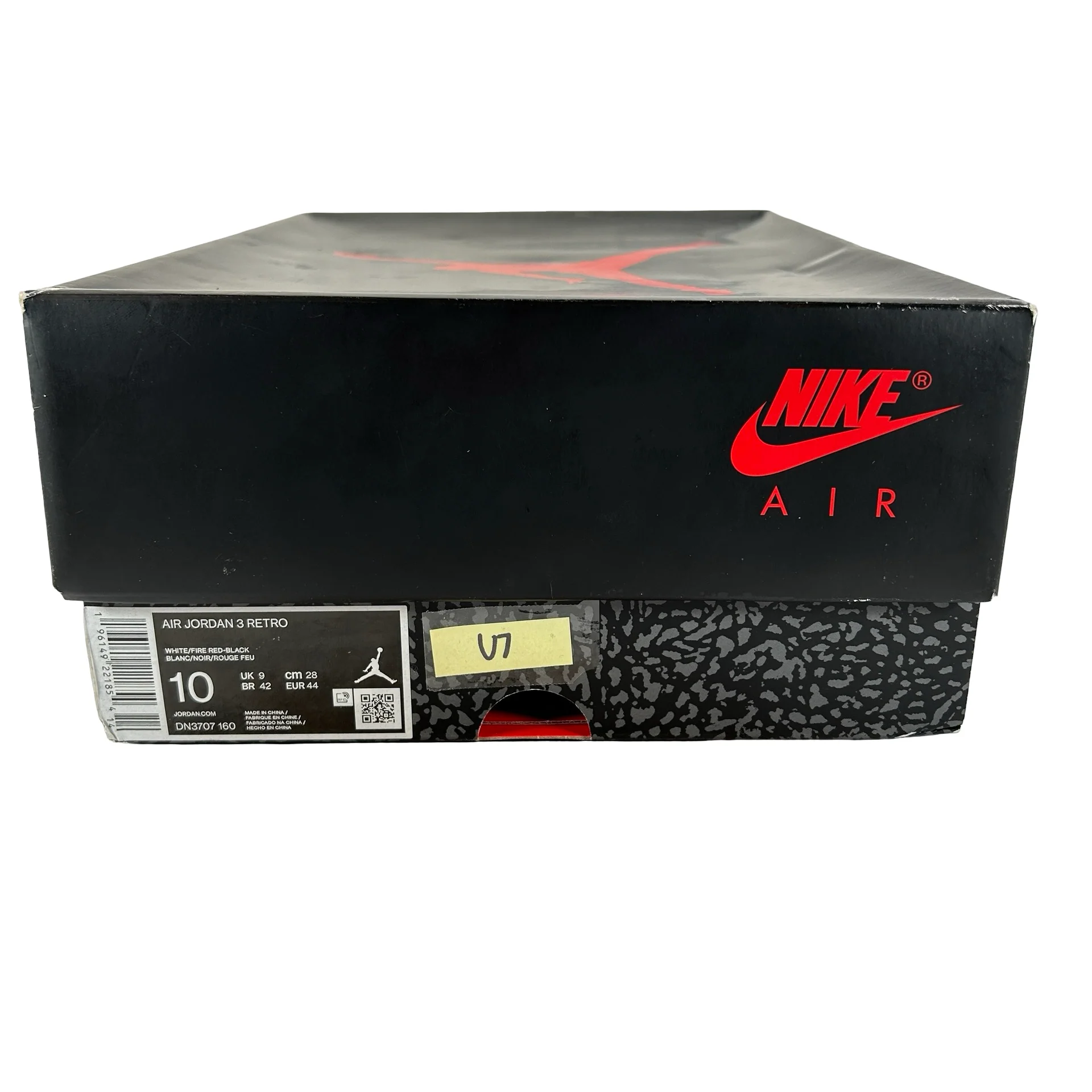 DN3707 160 Jordan 3 Retro Fire Red (2022) [USED] - 10 M (Used7) - Image 7