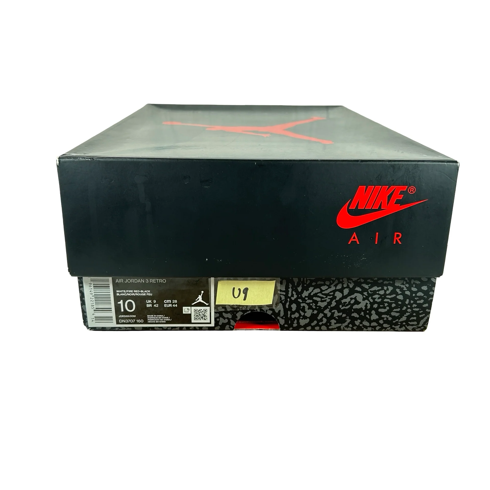 DN3707 160 Jordan 3 Retro Fire Red (2022) [USED] - 10 M (Used9) - Image 7