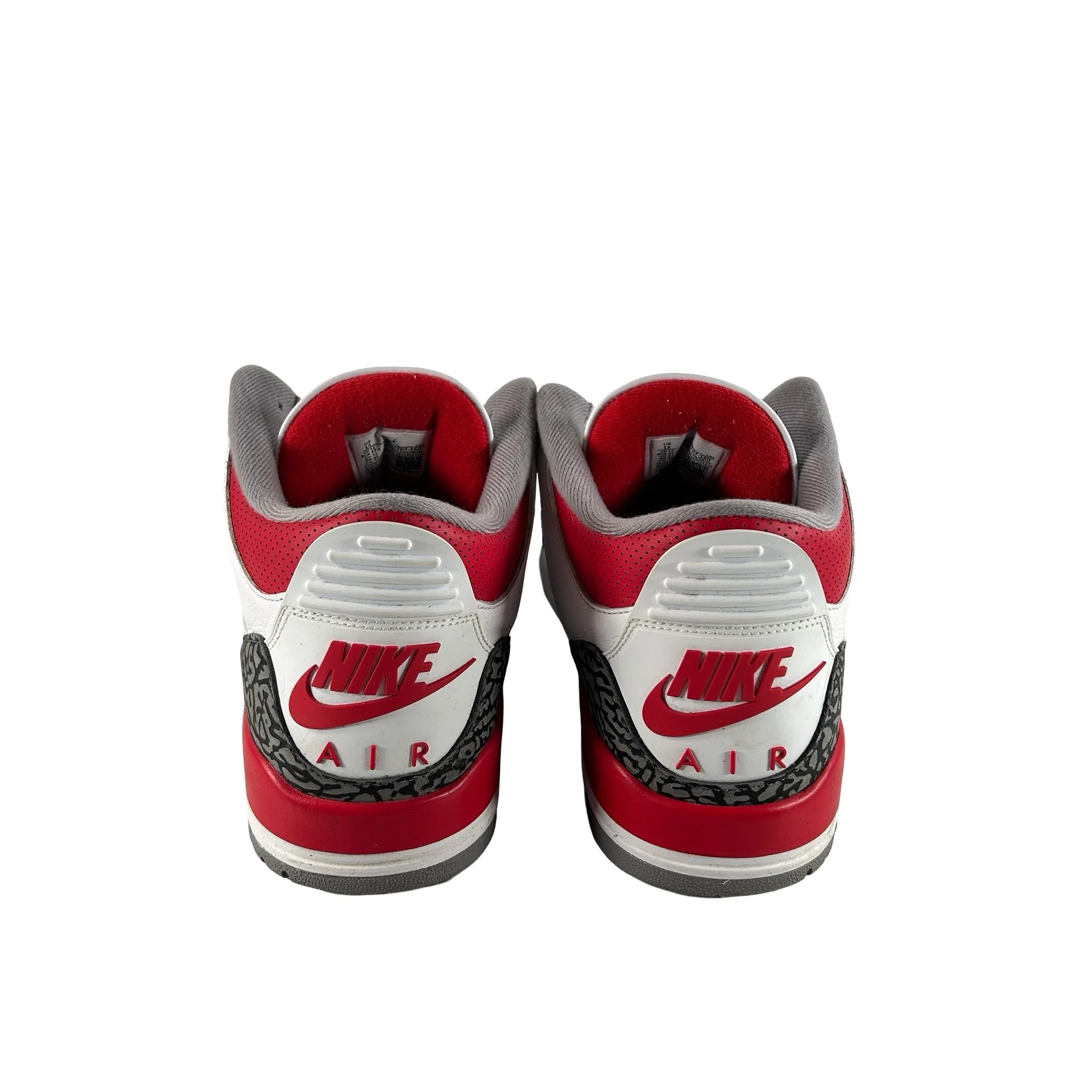 DN3707 160 Jordan 3 Retro Fire Red (2022) [USED] - 13 M (Used5) - Image 3