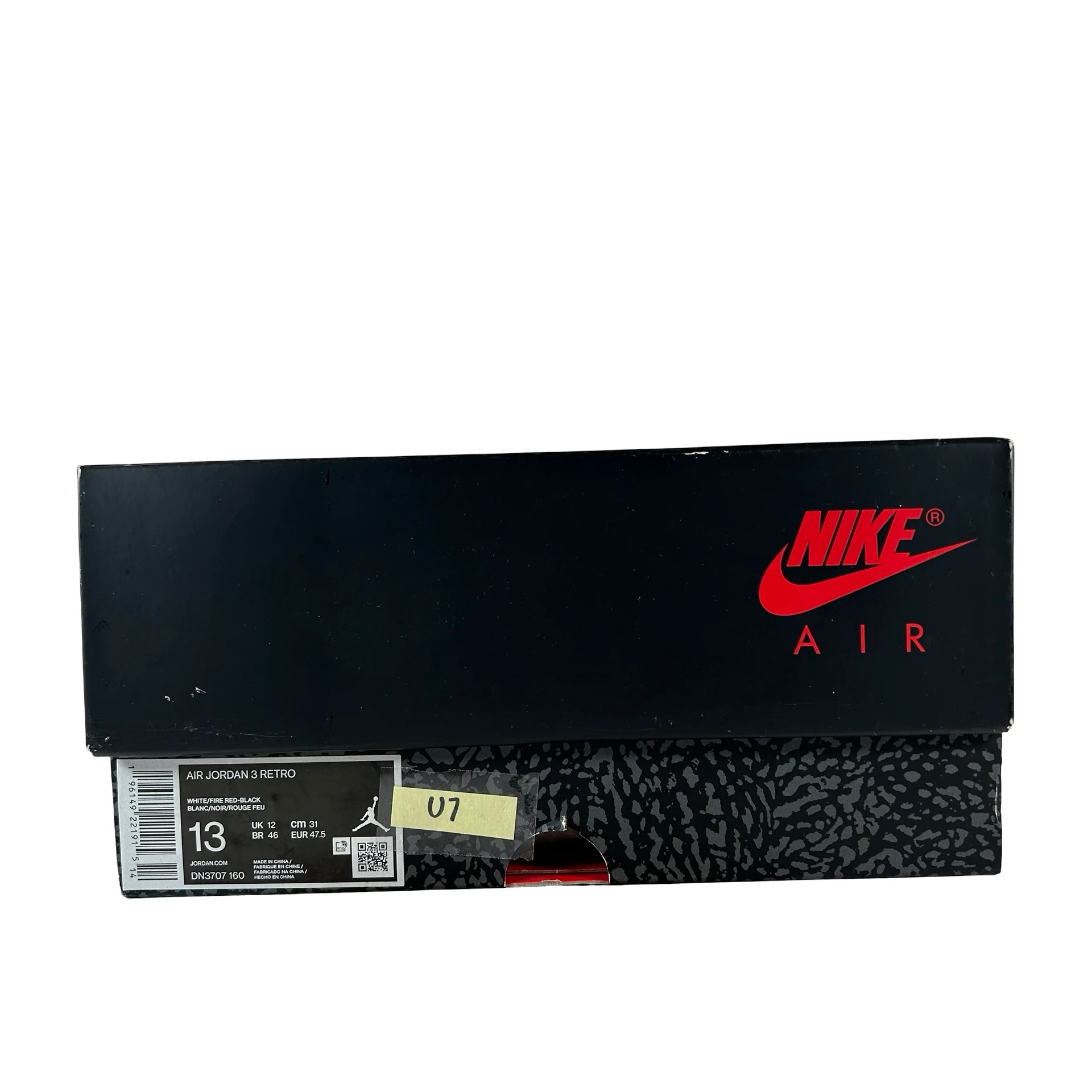 DN3707 160 Jordan 3 Retro Fire Red (2022) [USED] - 13 M (Used7) - Image 7