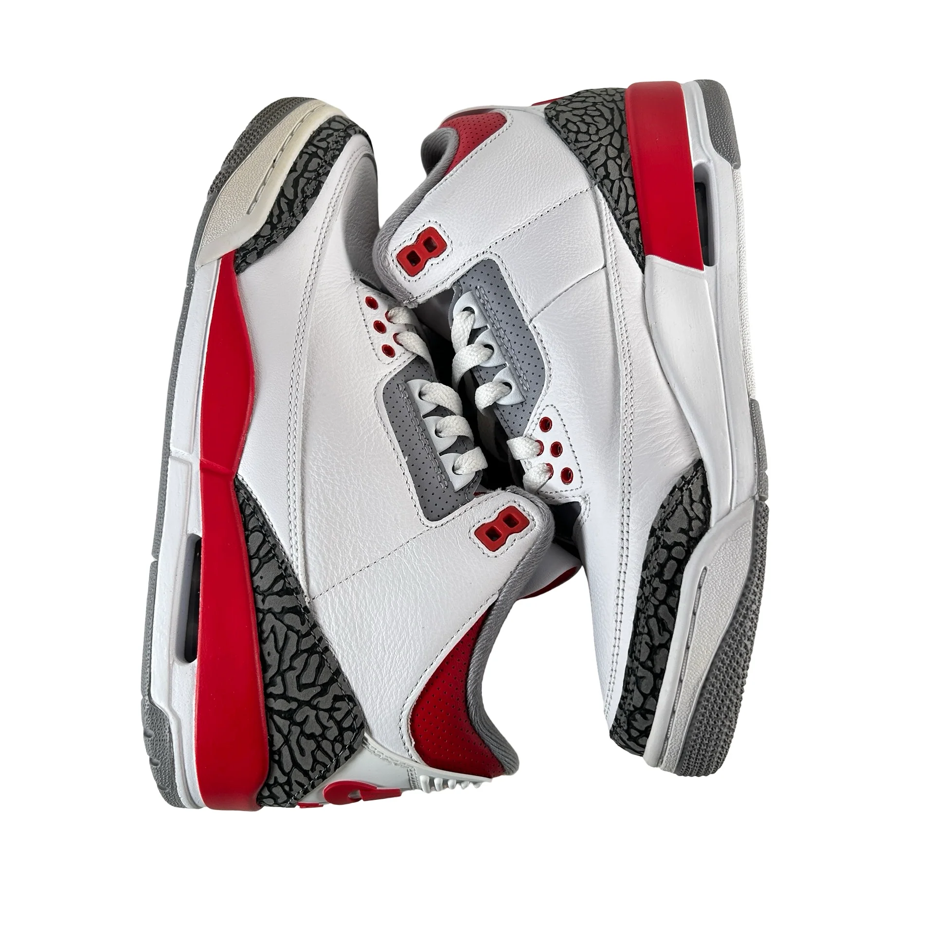 DN3707 160 Jordan 3 Retro Fire Red (2022) [USED] - 8 M (Used4) - Image 4