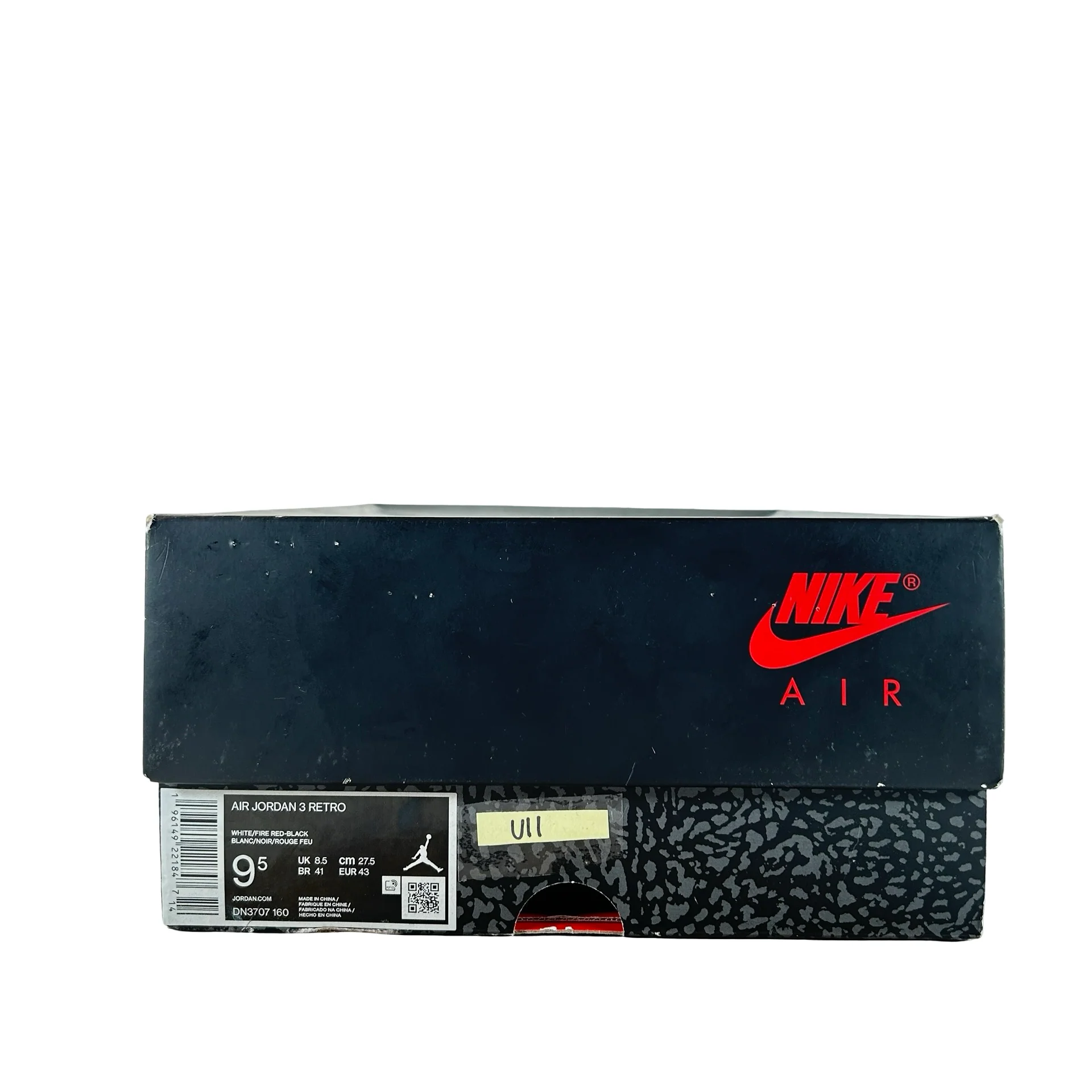 DN3707 160 Jordan 3 Retro Fire Red (2022) [USED] - 9.5 M (Used11) - Image 7