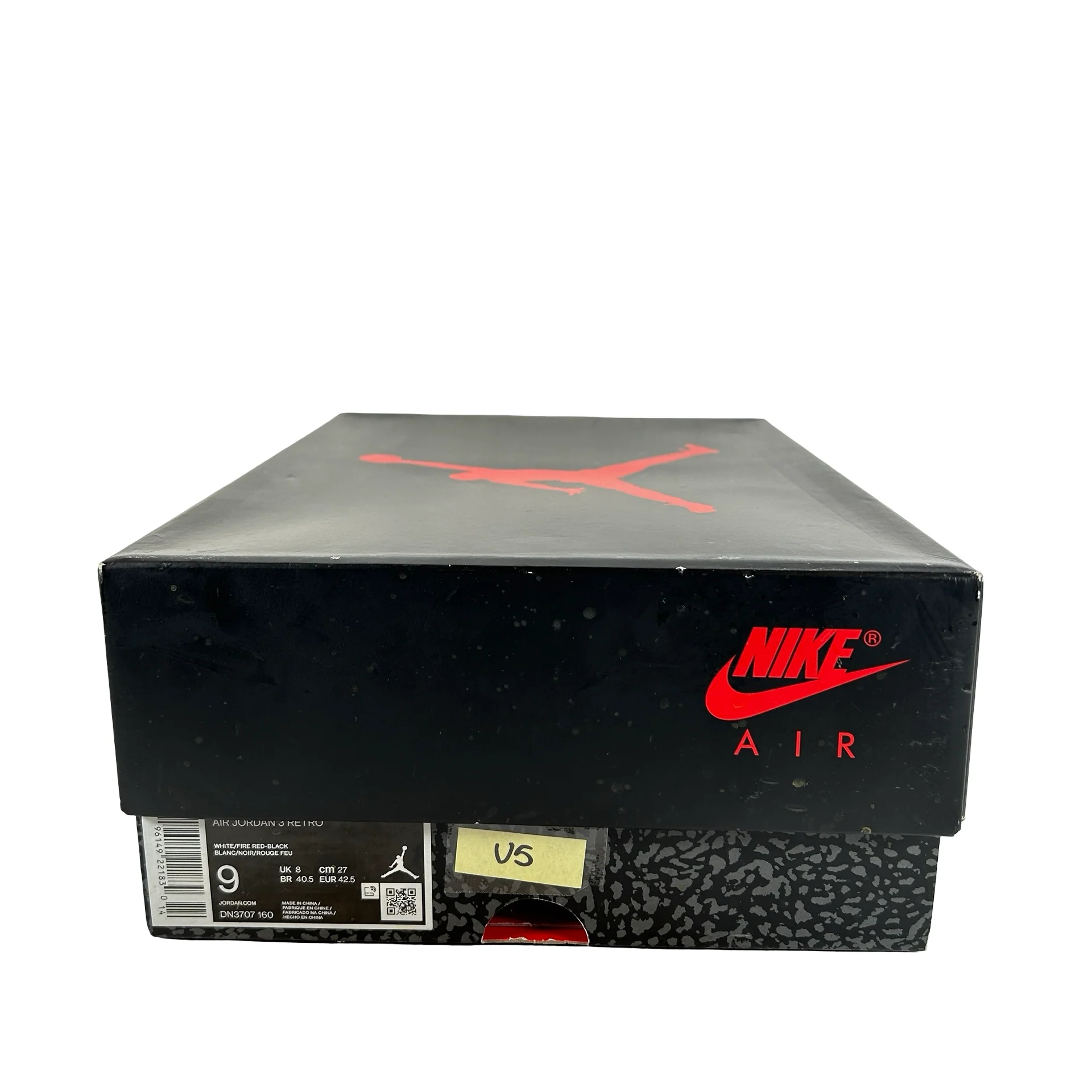 DN3707 160 Jordan 3 Retro Fire Red (2022) [USED] - 9 M (Used5) - Image 7