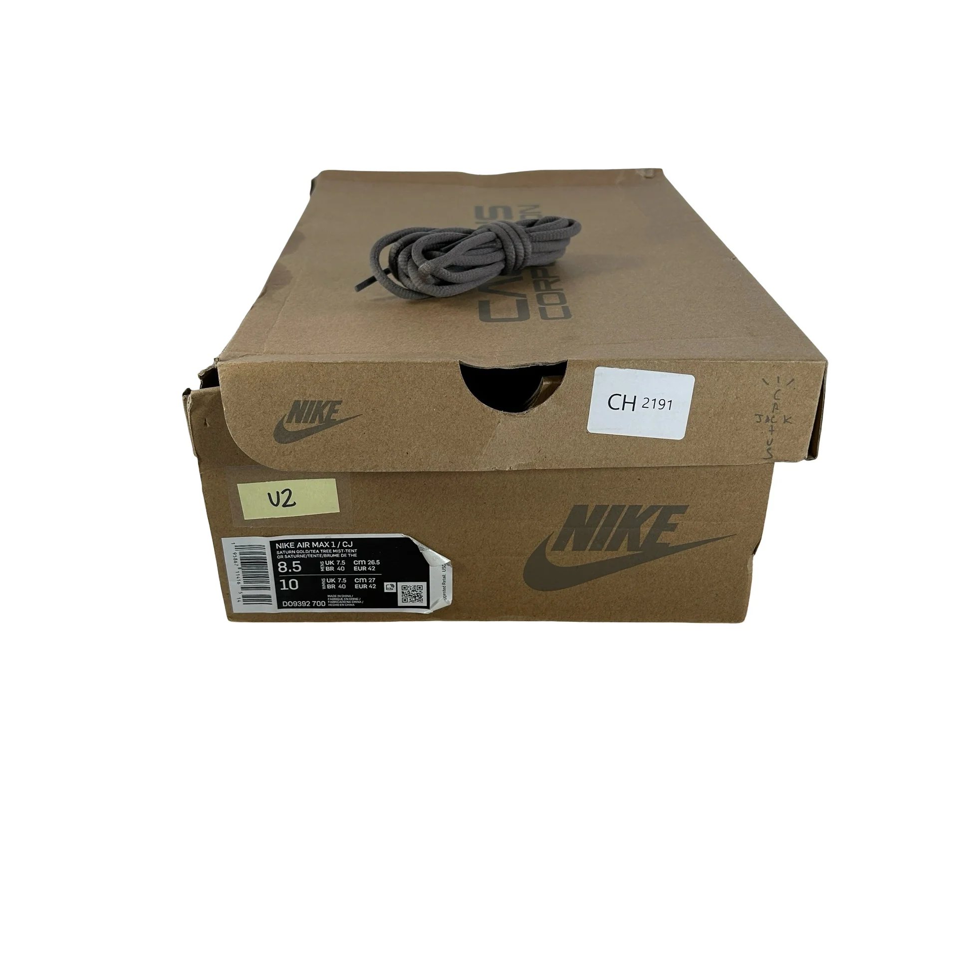 DO9392 700 Nike Air Max 1 Travis Scott Cactus Jack Saturn Gold [USED] - 8.5 M (Used2) - Image 7