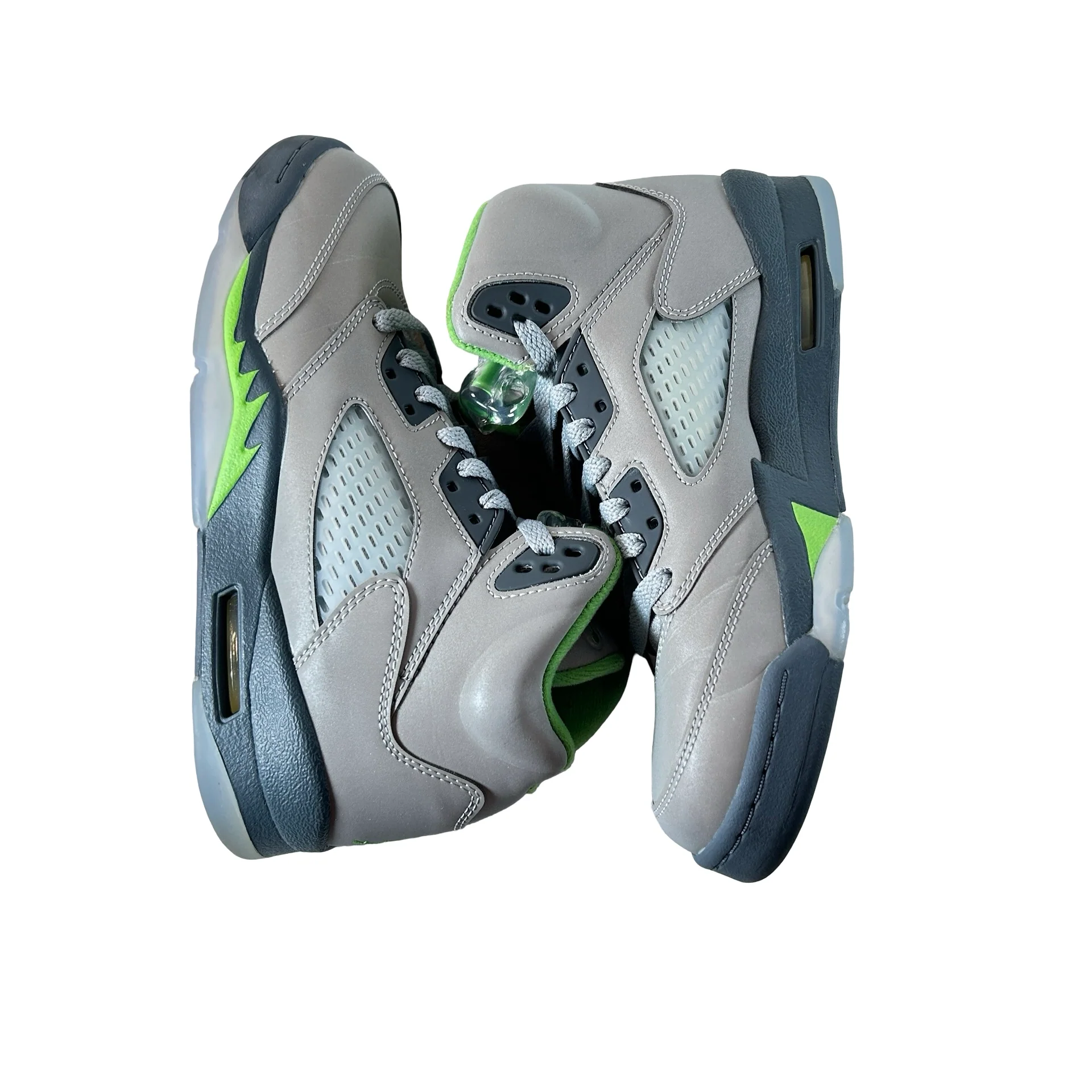 DQ3734 003 Jordan 5 Retro Green Bean (2022) (GS) [USED] - 5.5 Y (Used) (No Box) - Image 4