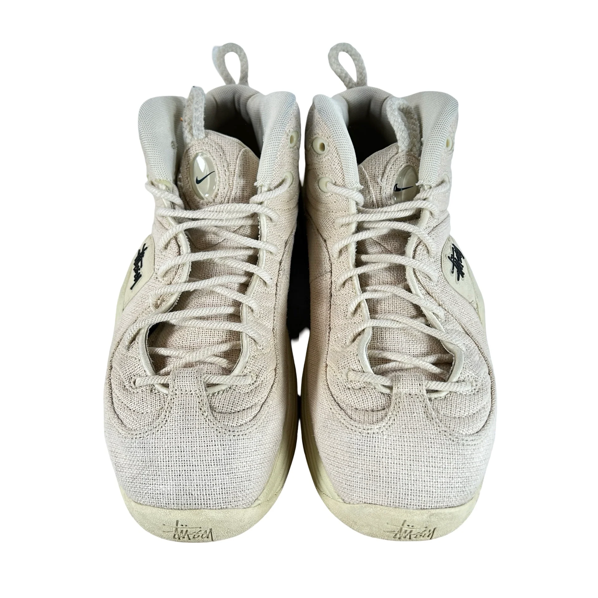 DQ5674 200 Nike Air Penny 2 Stussy Fossil [USED] - 9.5 M (Used) - Image 2