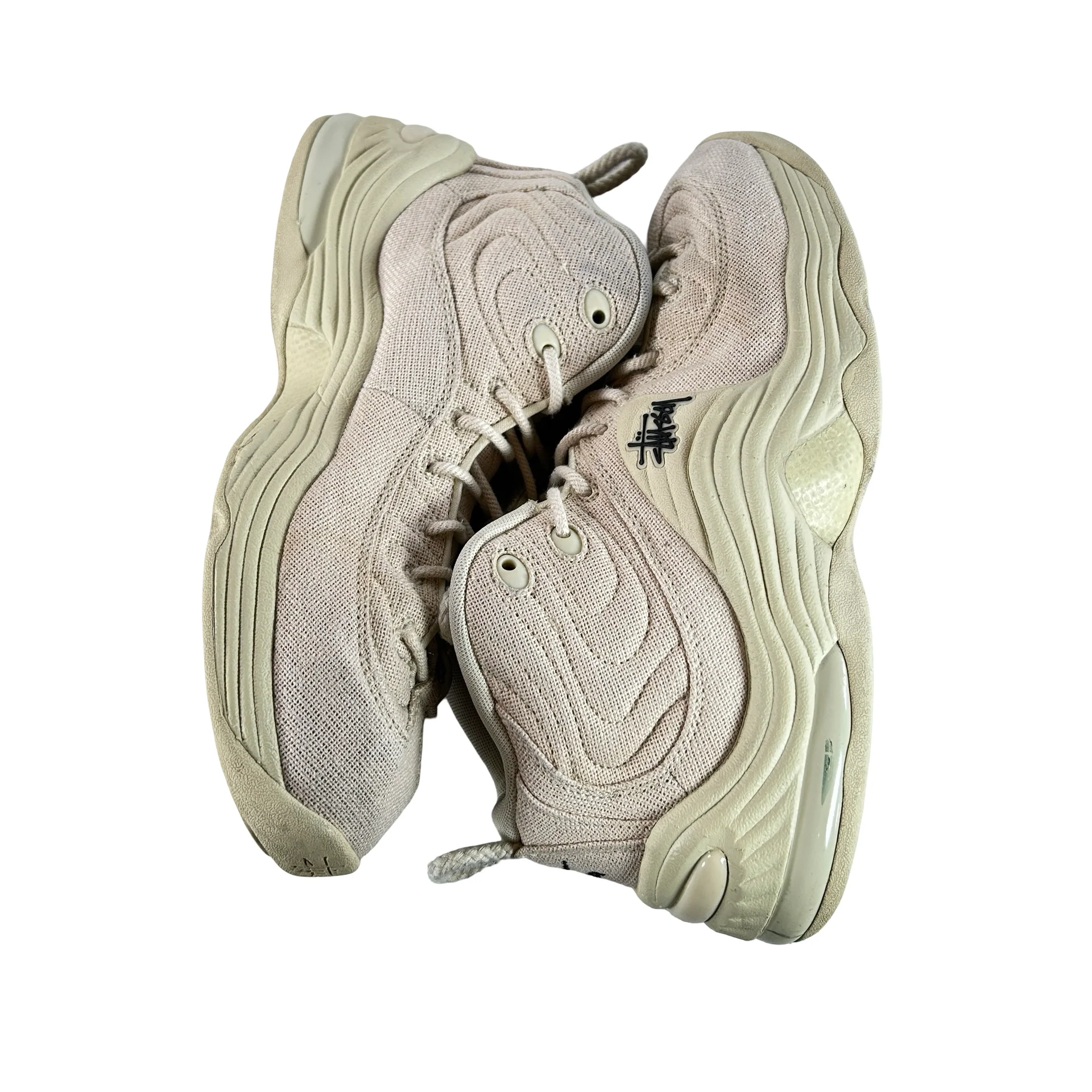 DQ5674 200 Nike Air Penny 2 Stussy Fossil [USED] - 9.5 M (Used) - Image 5