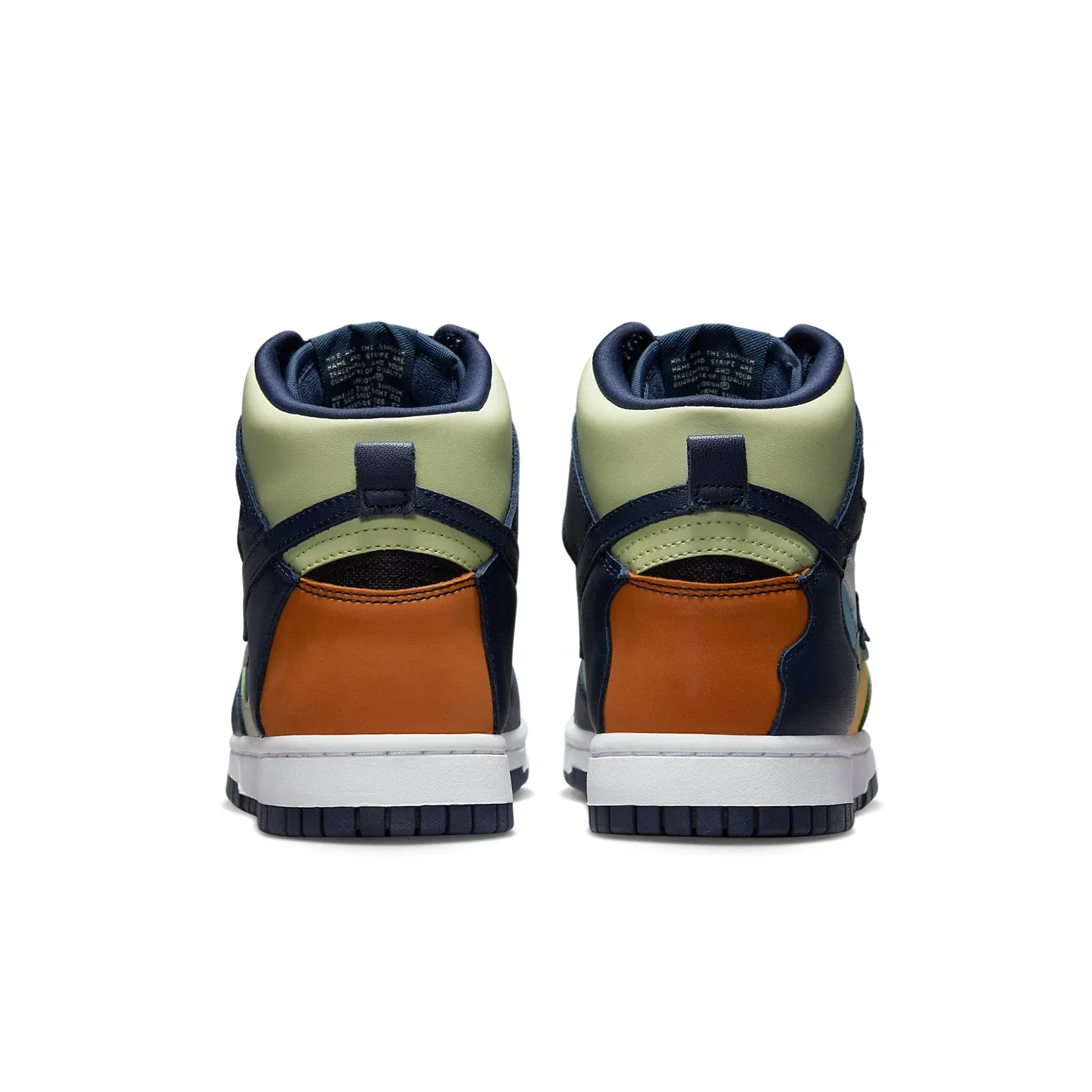 DQ7575 300 Nike Dunk High See Through Pistachio Midnight Navy (Women's) - Image 5