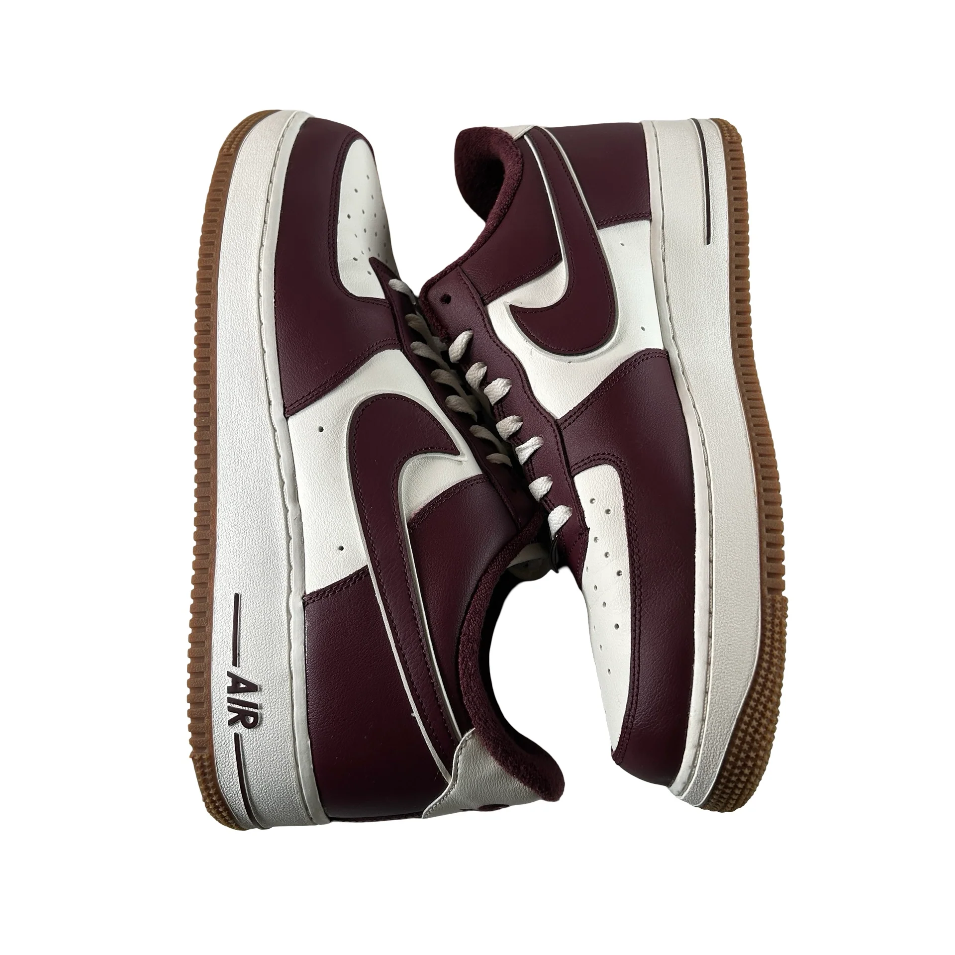 DQ7659 102 Nike Air Force 1 Low College Pack Night Maroon [USED] - 12 M (Used) - Image 5