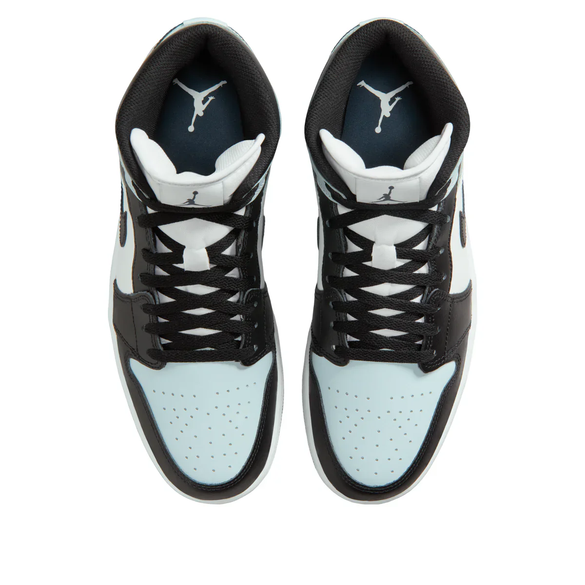 DQ8426 002 Air Jordan 1 Mid Black Aura Squadron Blue - Image 3