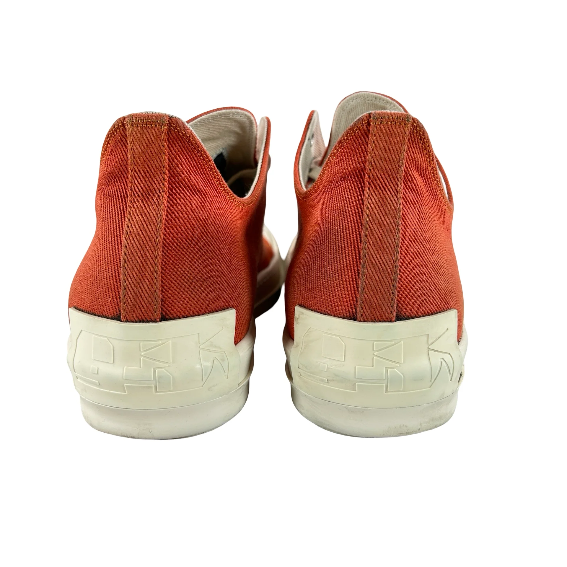 DU01B7802 DMEH1 Rick Owens DRKSHDW Fogachine Cotton Megalace Low 'Orange Milk' [USED] - 42 (Used) - Image 3