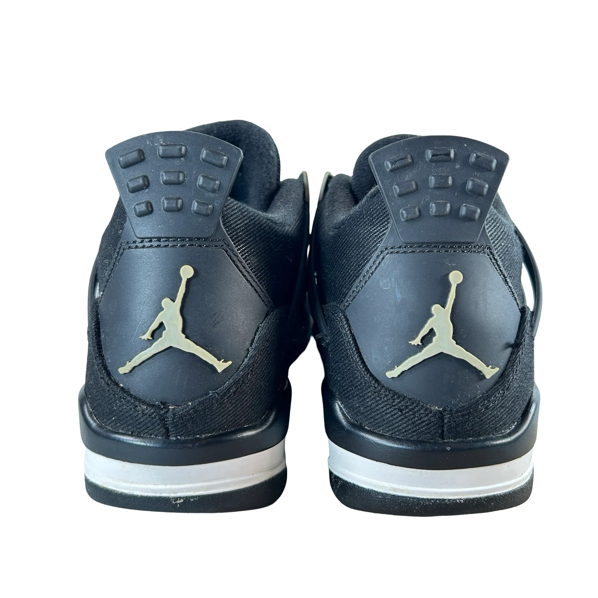 DV0553 006 Jordan 4 Retro Black Canvas GS [USED] - 4.5 Y (Used2) (No Box2) - Image 3