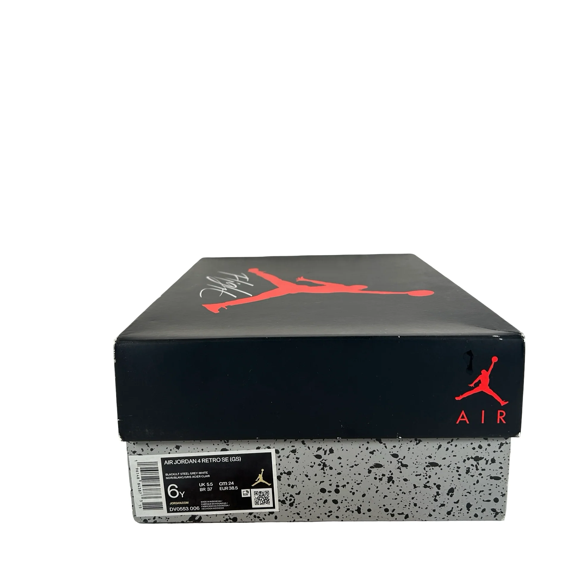 DV0553 006 Jordan 4 Retro Black Canvas GS [USED] - 6 Y (Used) - Image 7