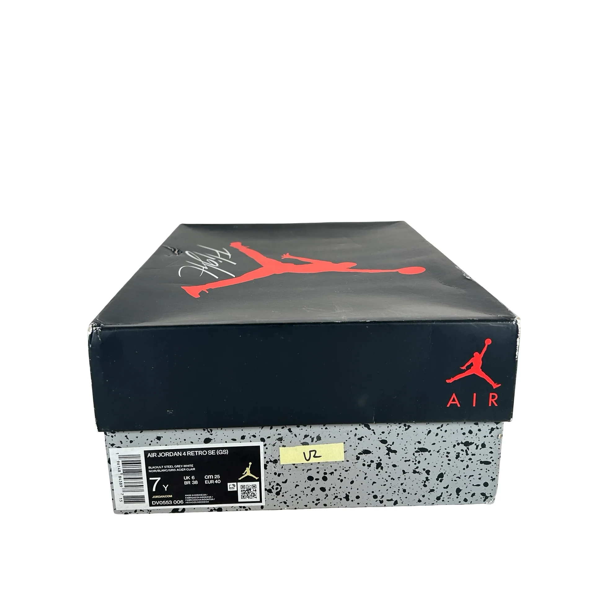 DV0553 006 Jordan 4 Retro Black Canvas GS [USED] - 7 Y (Used2) - Image 7