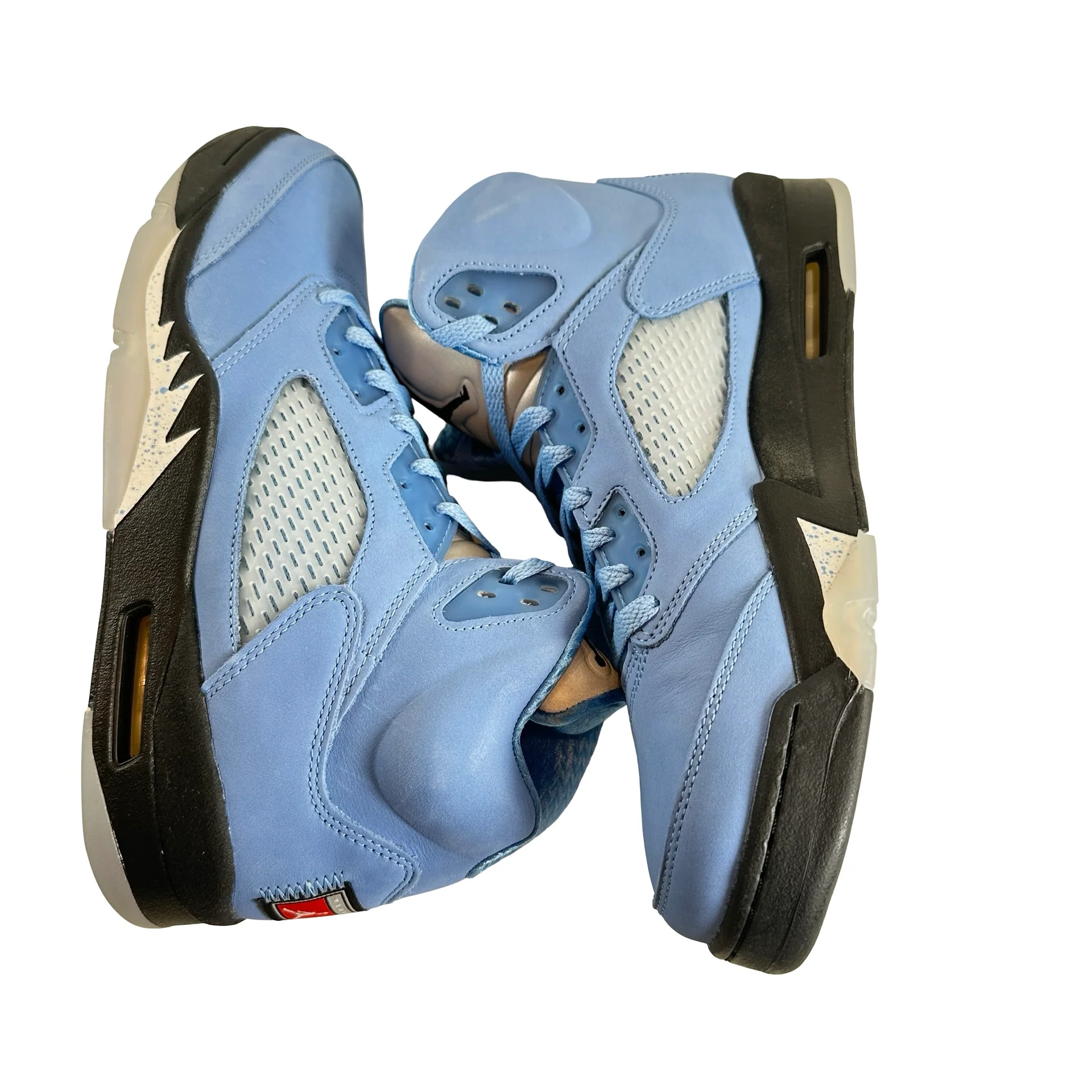 DV1310 401 Jordan 5 Retro UNC University Blue [CONDITIONAL] - 10.5 M (Yellowing) - Image 4