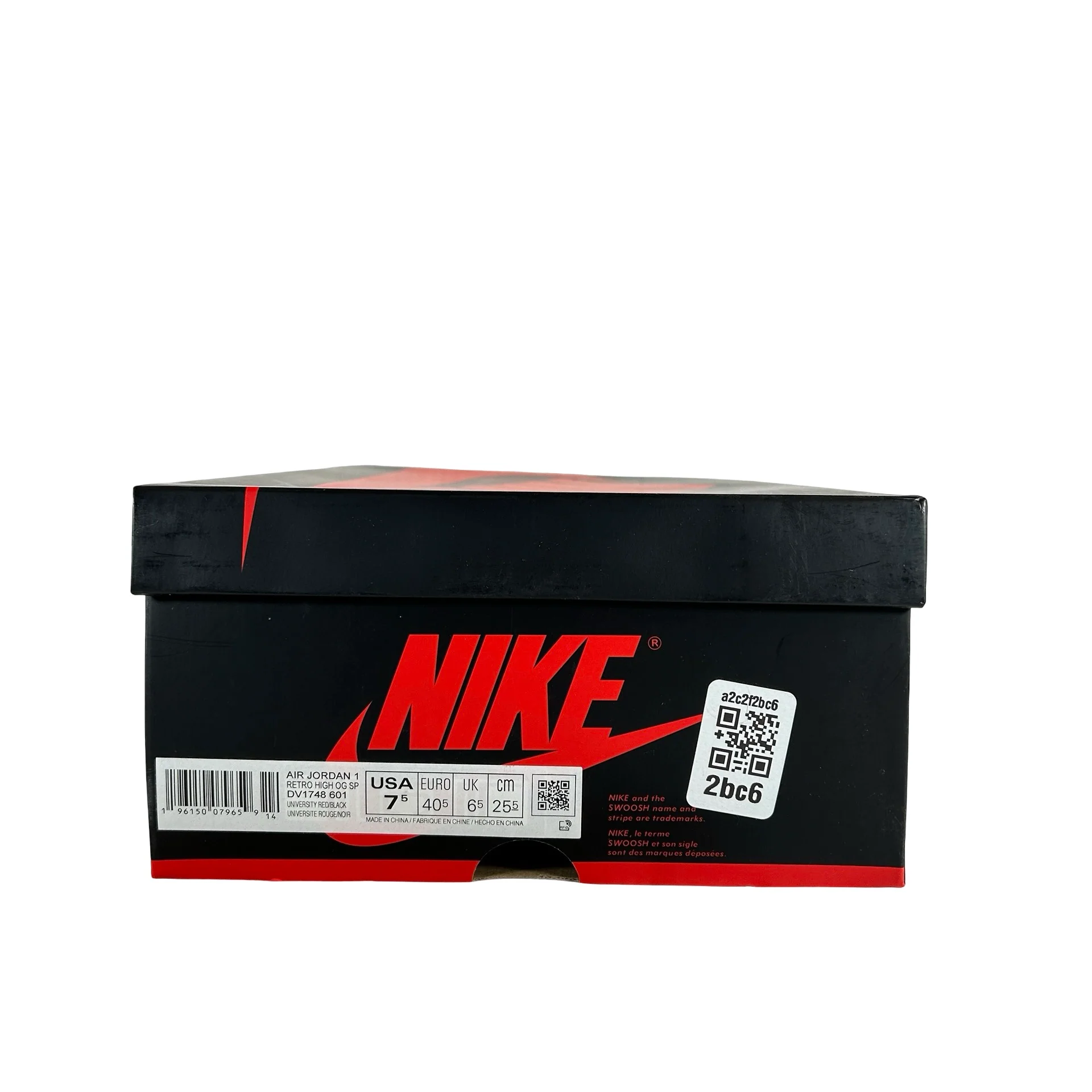 DV1748 601 Jordan 1 Hi Spider-Man Across the Spider-Verse [USED] - 7.5 M (Used) - Image 7