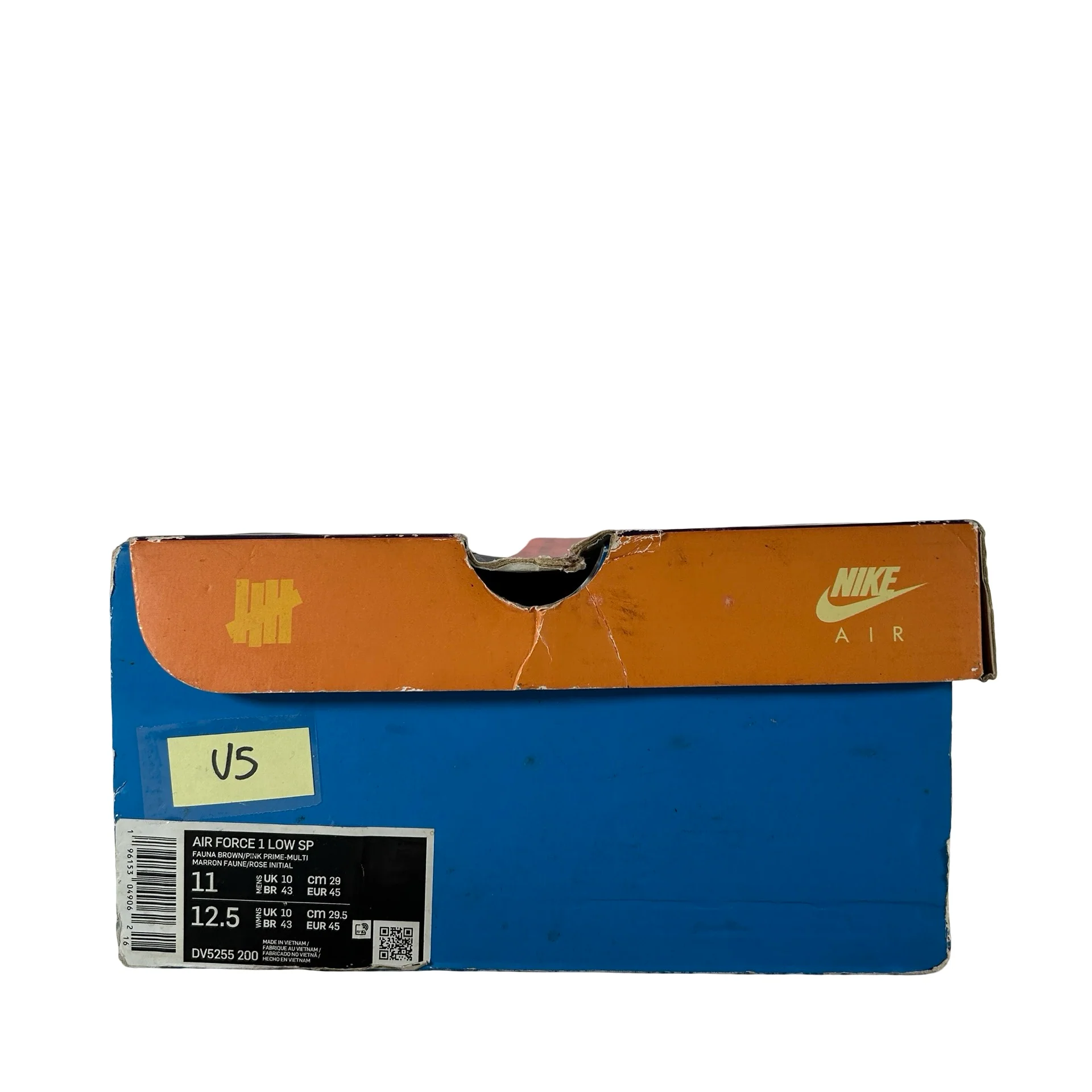 DV5255 200 Nike Air Force 1 Low SP Undefeated Multi Pink [USED] - 11 M (Used5) - Image 7