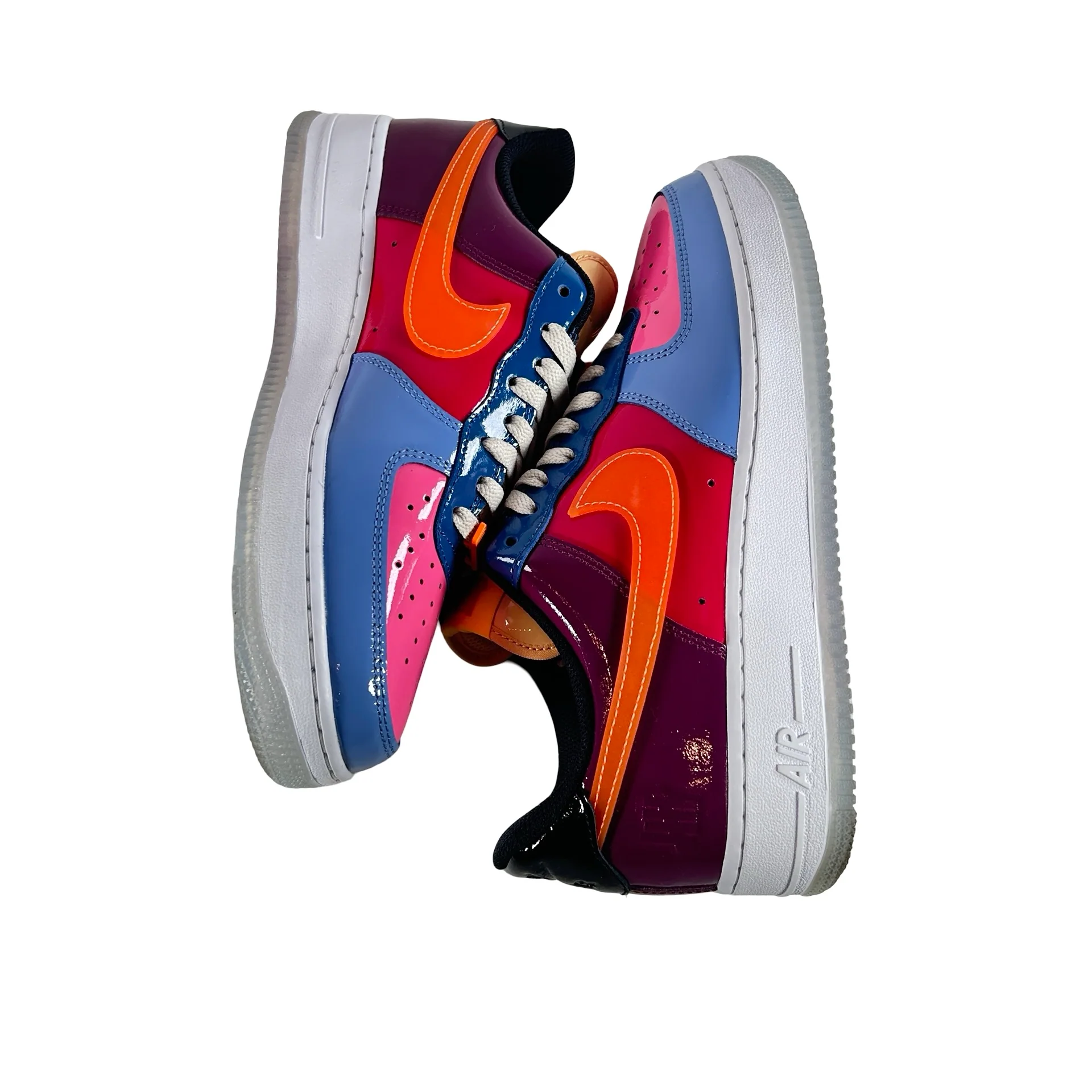DV5255 400 Nike Air Force 1 Low SP Undefeated Multi-Patent Total Orange [USED] - 9 M (Used) (No Sleeve) - Image 5