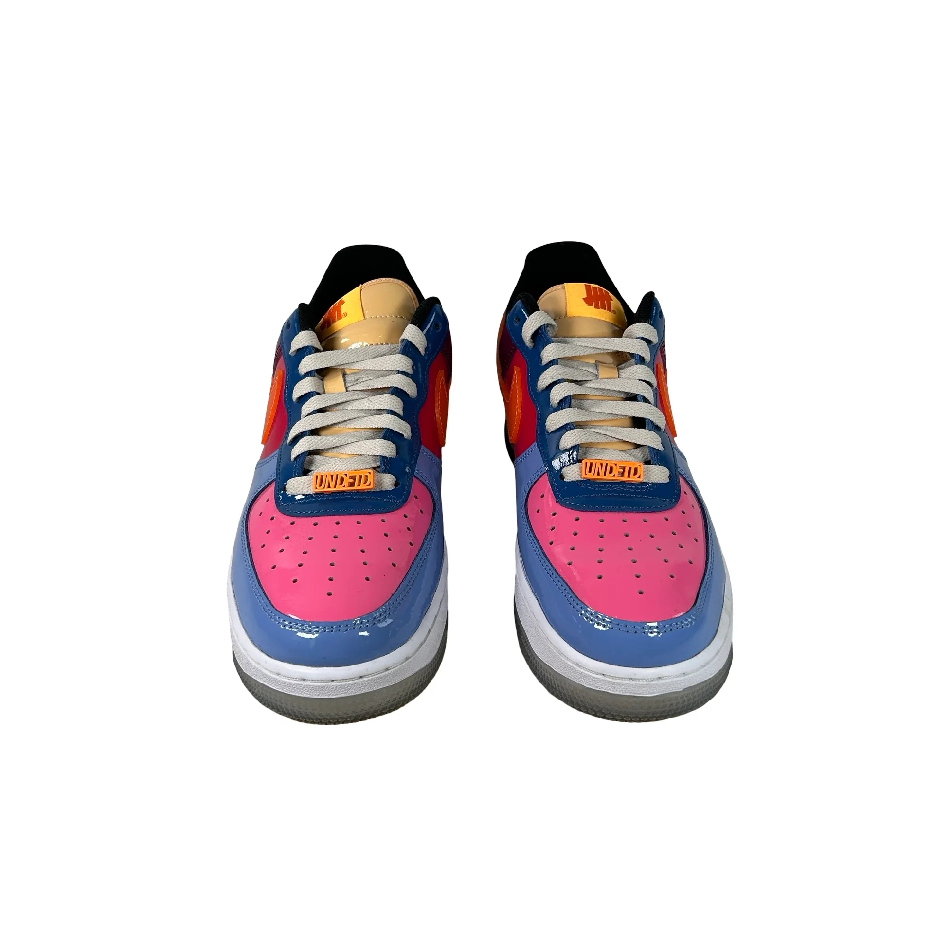 DV5255 400 Nike Air Force 1 Low SP Undefeated Multi-Patent Total Orange [USED] - 9 M (Used2) (No Lid) - Image 2