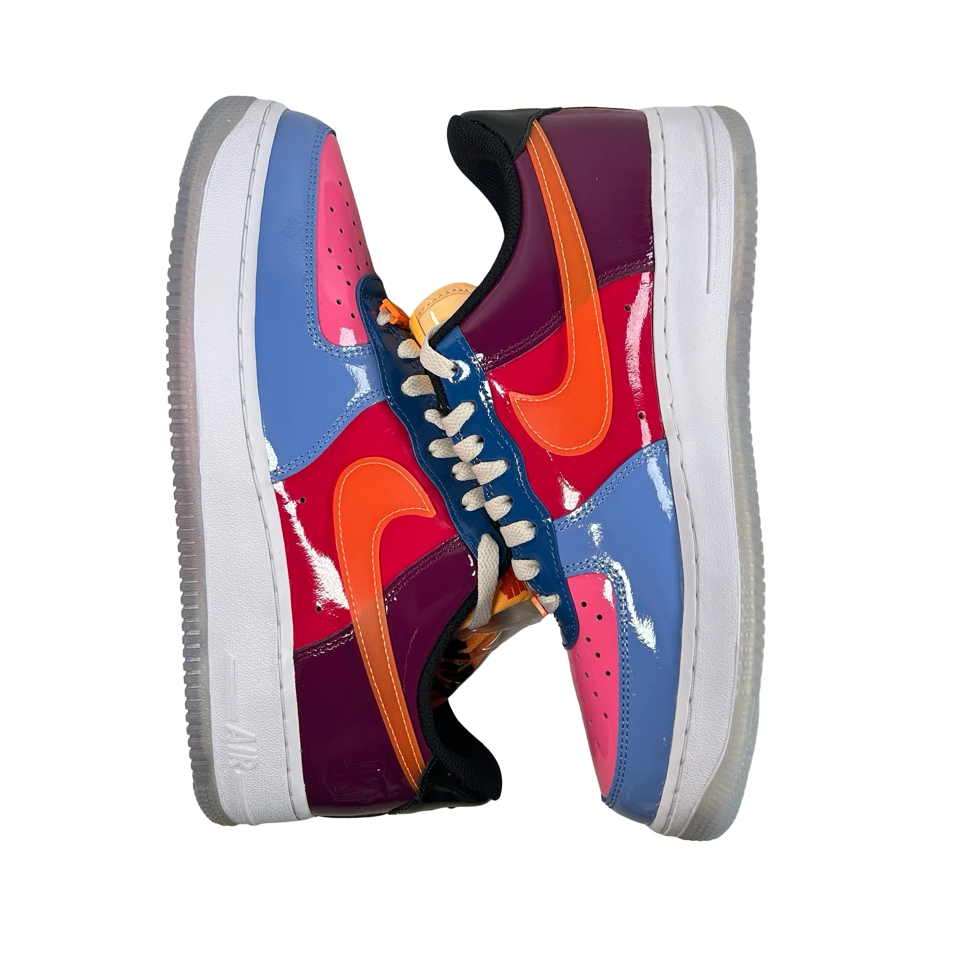 DV5255 400 Nike Air Force 1 Low SP UNDFTD Multi-Patent [CONDITIONAL] - 9.5 M (Yellowing) - Image 4