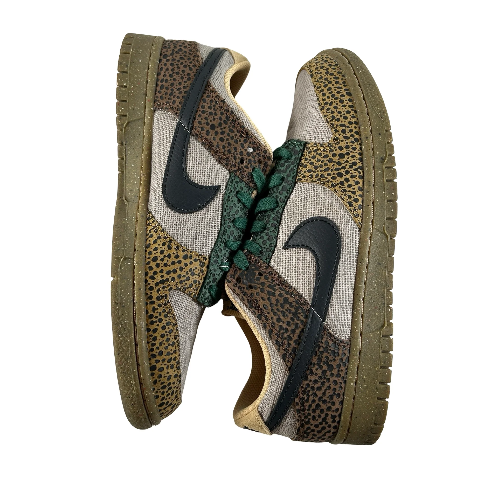 DX2654 200 Nike Dunk Low Safari Golden Moss [USED] - 8.5 M (Used) - Image 4