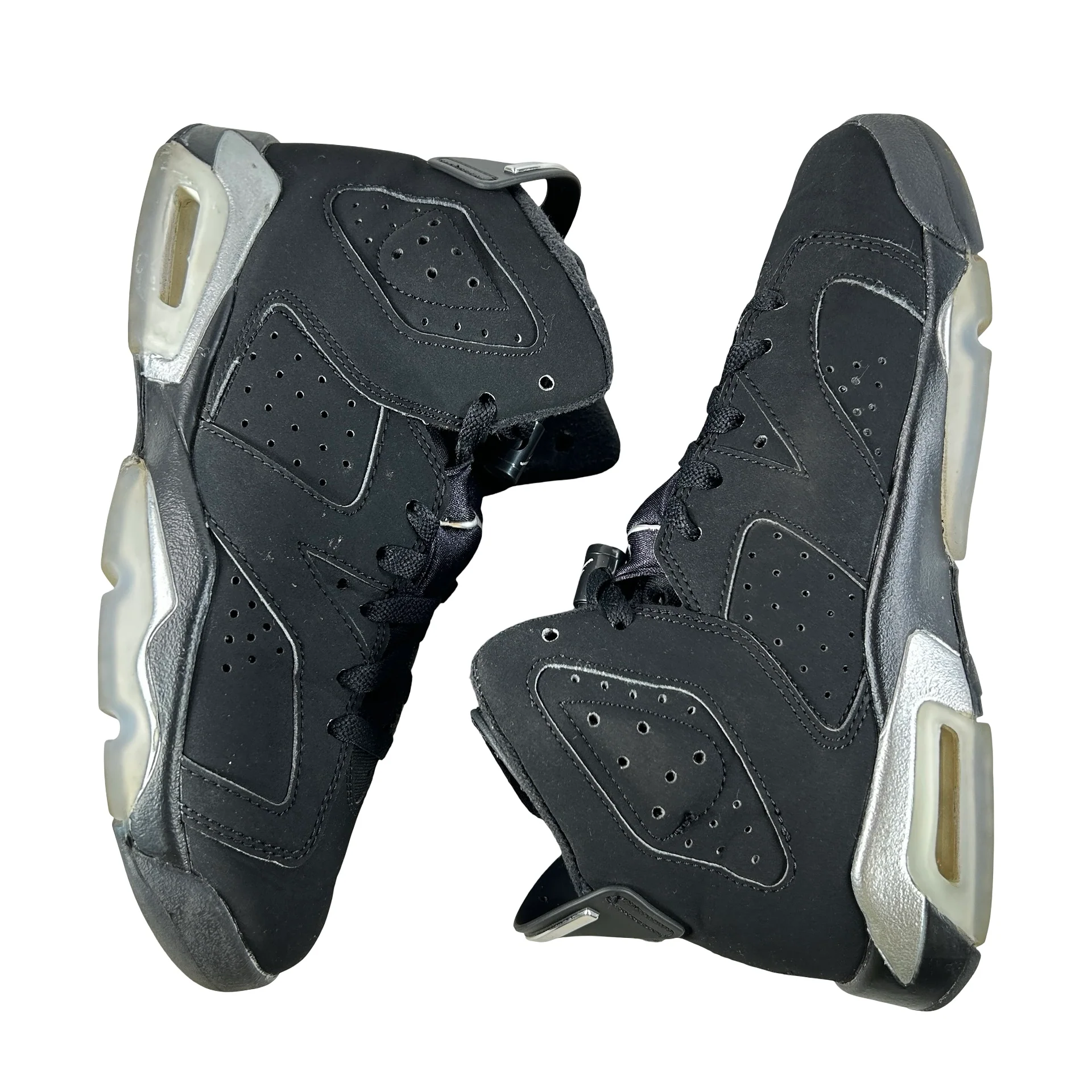DX2835 001 Jordan 6 Retro Chrome Metallic Silver (GS) [USED] - 5 Y (Used2) (No Box2) - Image 4