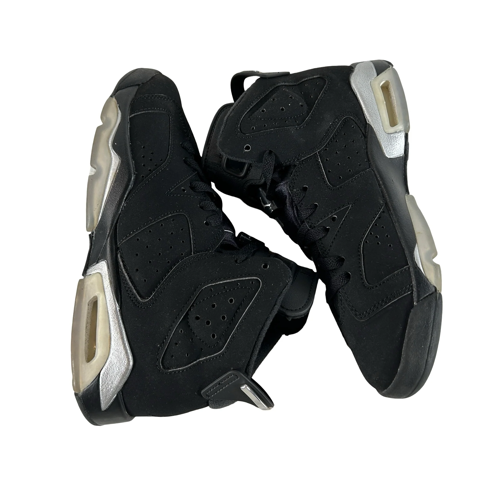 DX2835 001 Jordan 6 Retro Chrome Metallic Silver (GS) [USED] - 5 Y (Used3) (No Box3) - Image 4