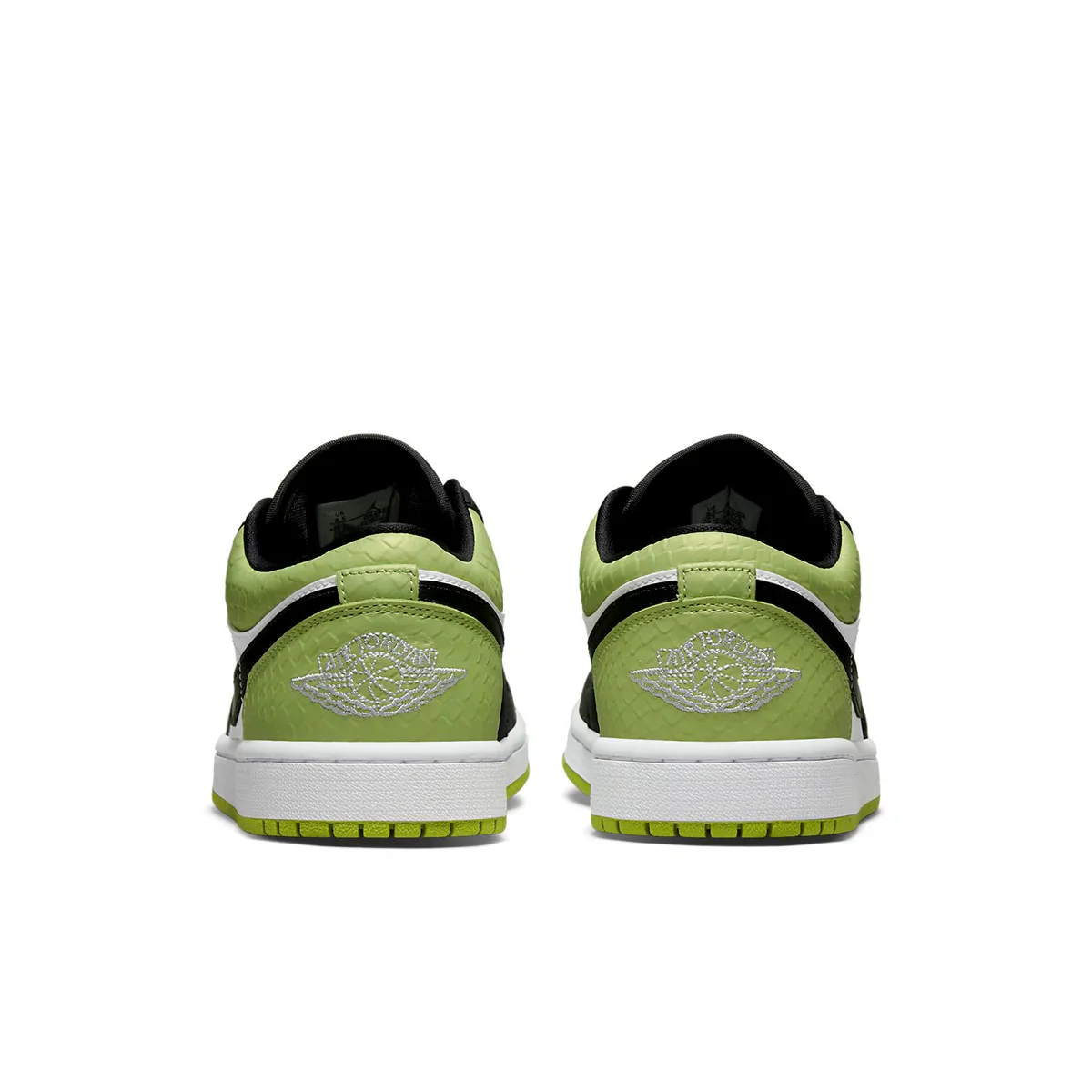 DX4446 301 Air Jordan 1 Low Snakeskin Vivid Green (Women's) - Image 5