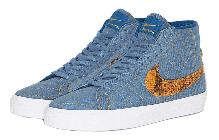 DX8421 400 Nike SB Blazer Mid QS Supreme Denim - Image 2