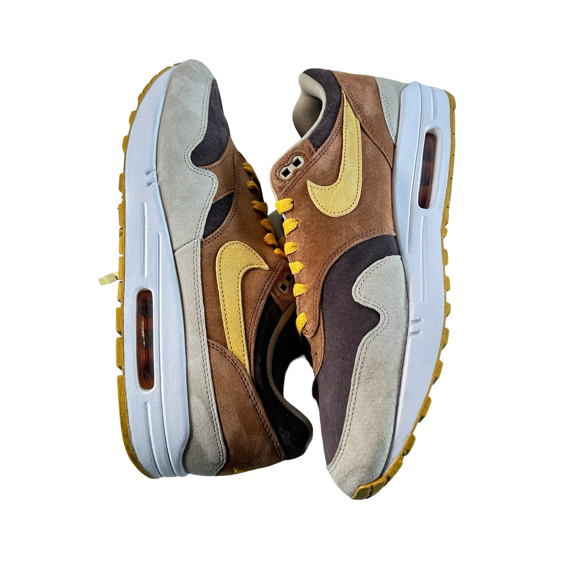 DZ0482 200 Nike Air Max 1 PRM Duck Pecan Yellow Ochre [USED] - 12 M (Used) (No Box) - Image 4